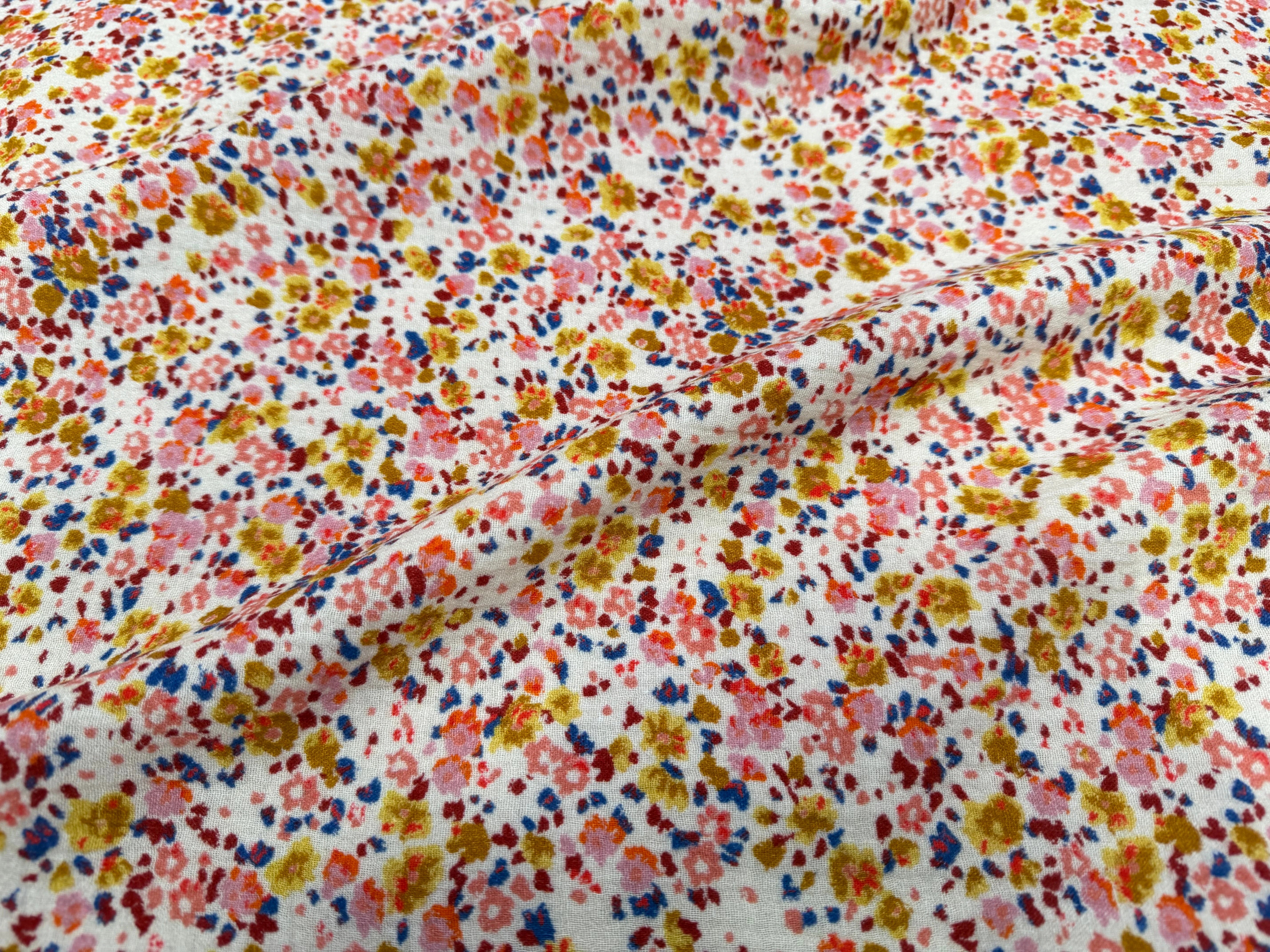 DOUBLE GAZE COTON COULEURS JOYEUSES - My Little Coupon