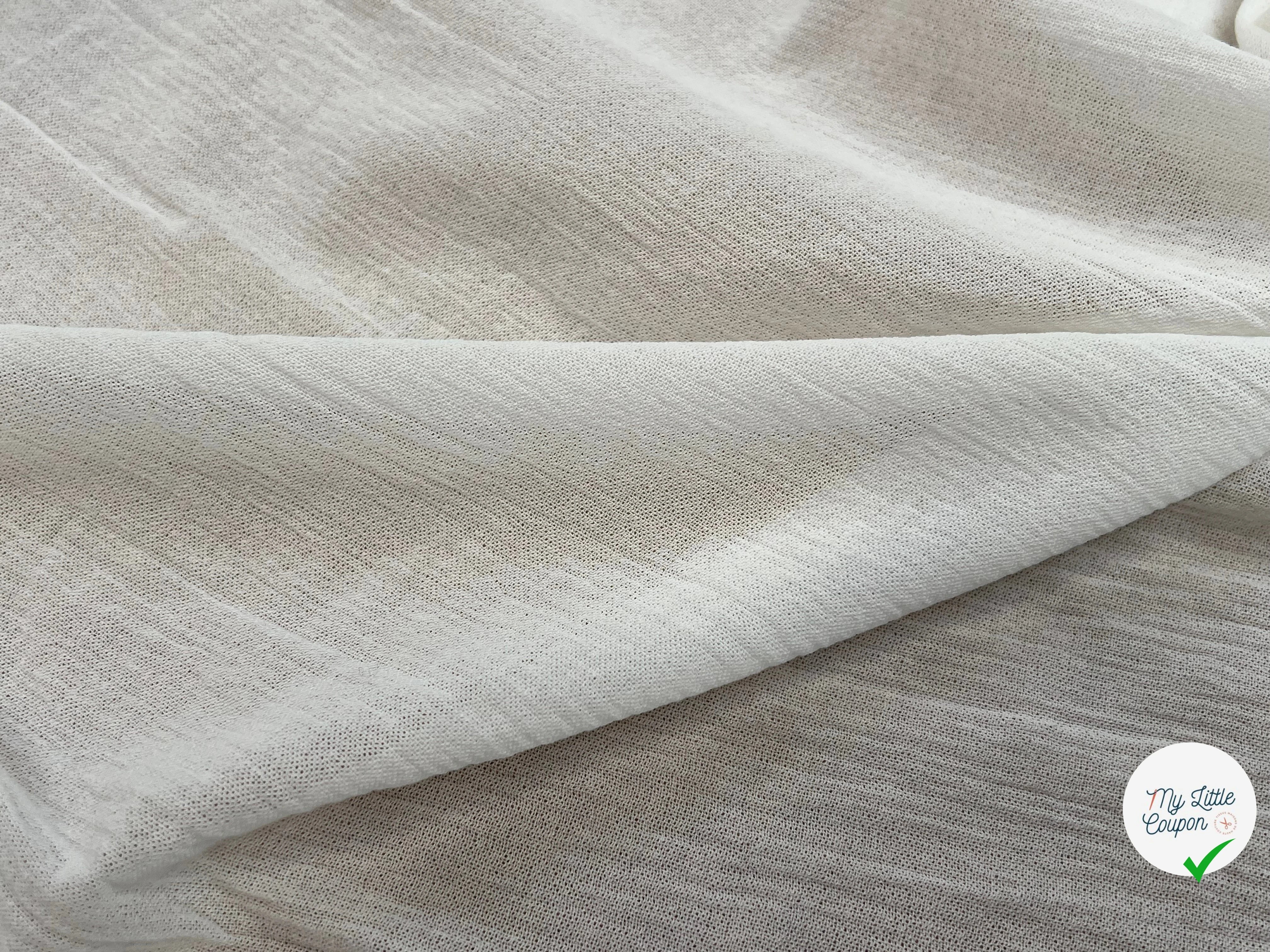 DOUBLE GAZE COUTURE ÉCRU 110CM - My Little Coupon