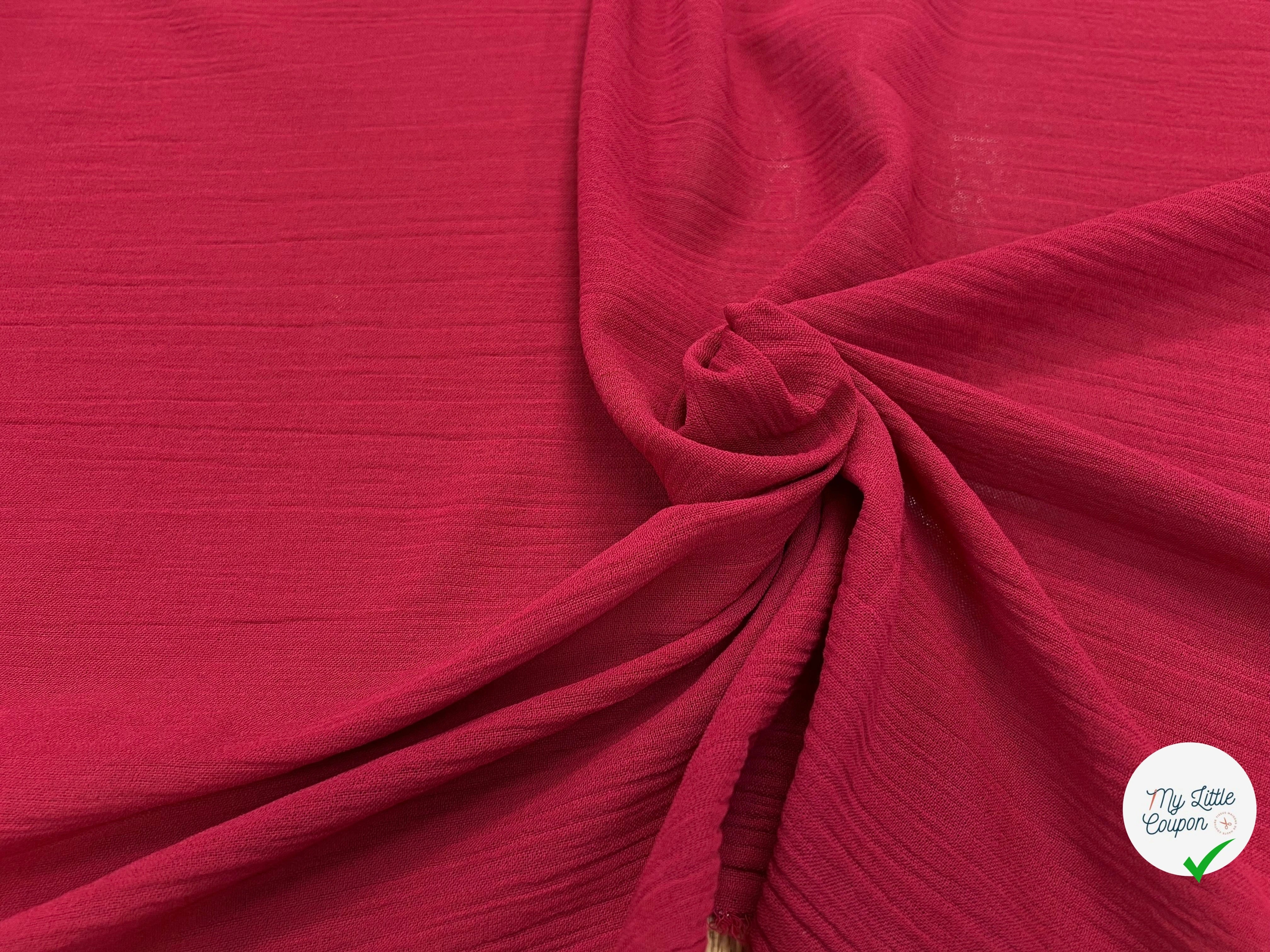 DOUBLE GAZE COUTURE ROUGE 110CM - My Little Coupon
