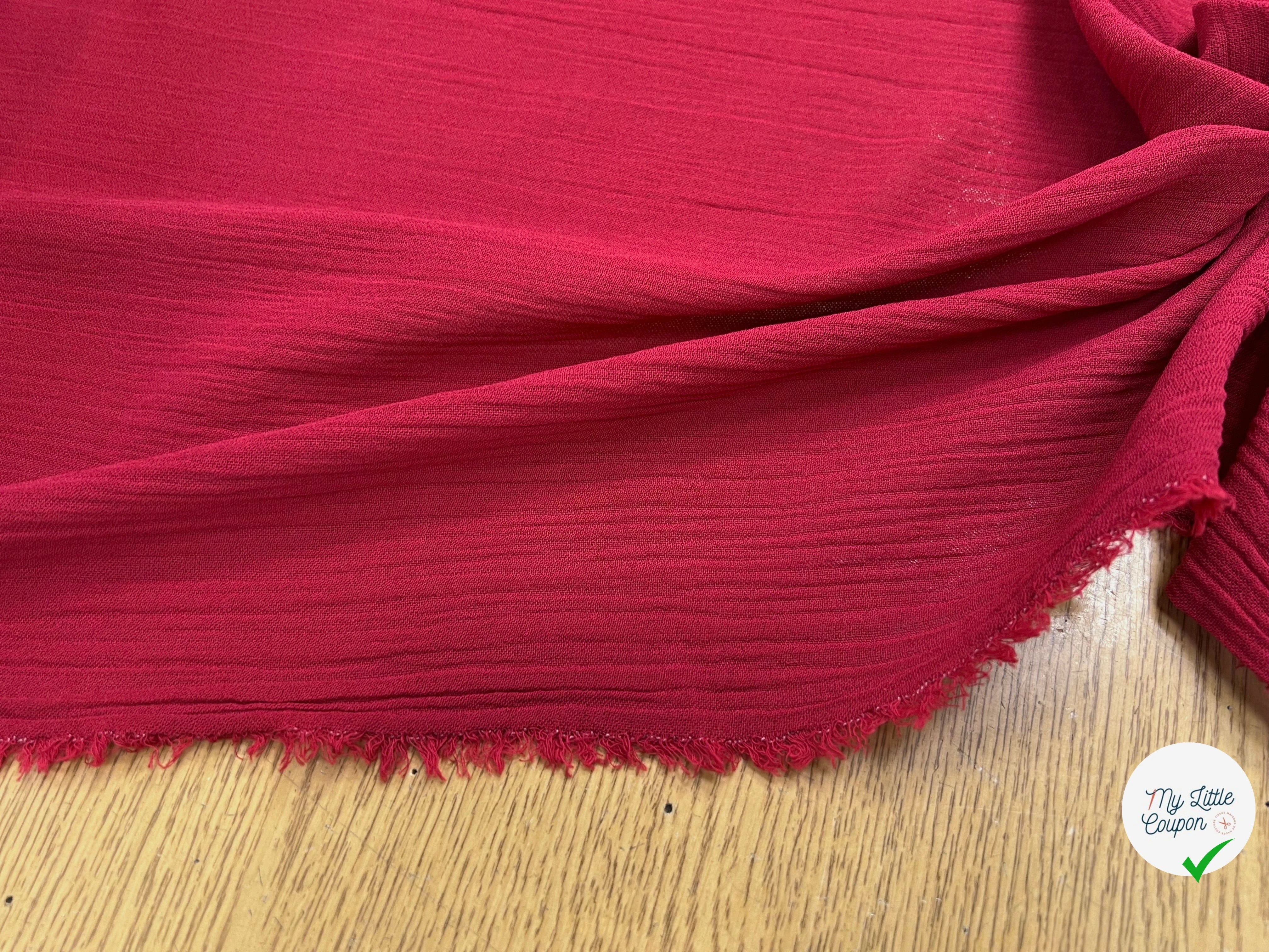 DOUBLE GAZE COUTURE ROUGE 110CM - My Little Coupon