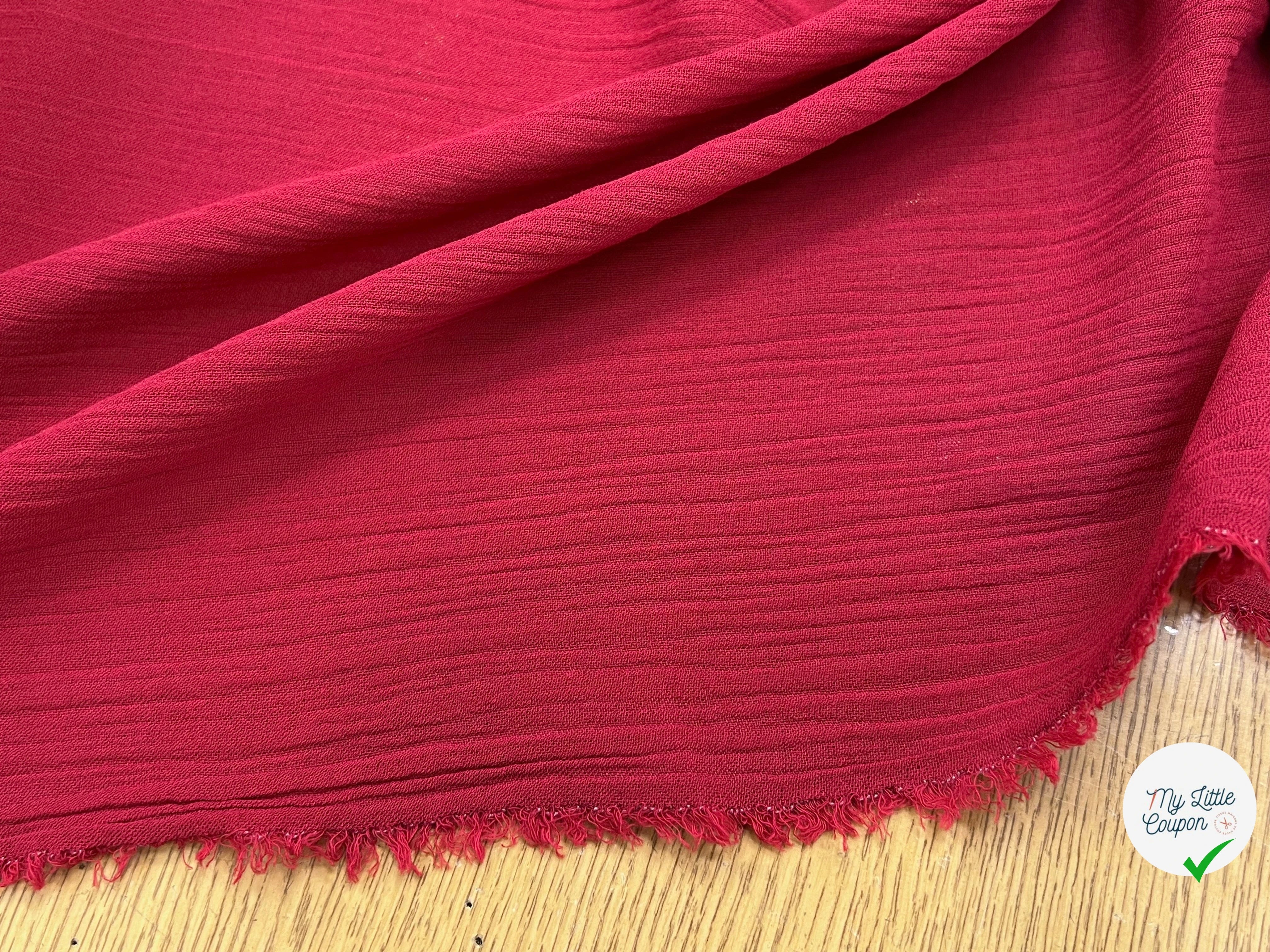 DOUBLE GAZE COUTURE ROUGE 110CM - My Little Coupon