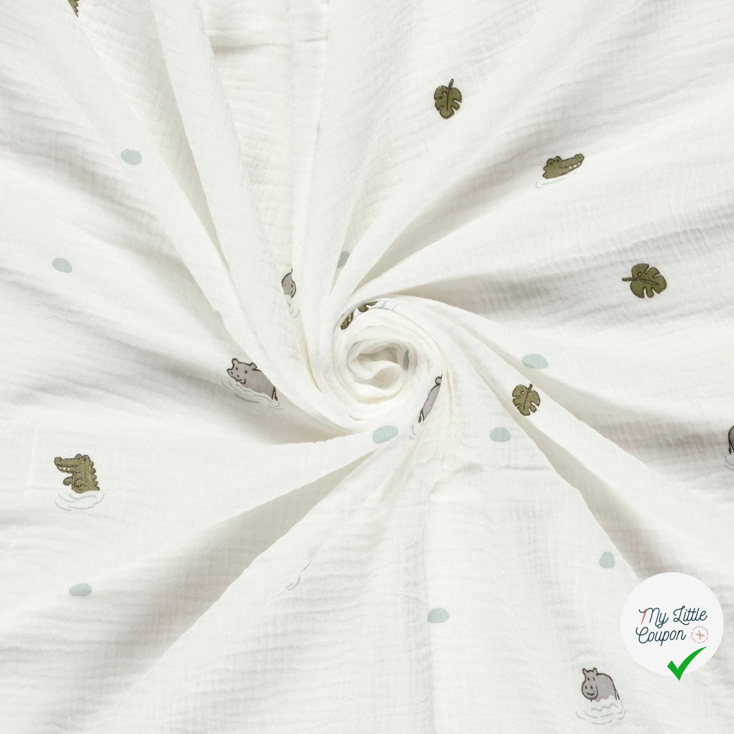DOUBLE GAZE DE COTON ANIMALS - My Little Coupon
