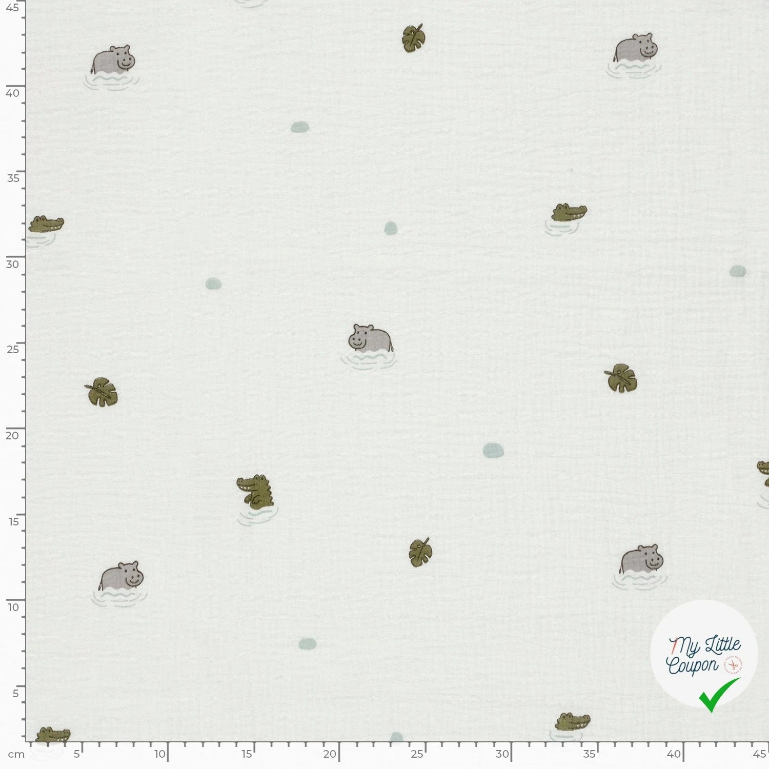 DOUBLE GAZE DE COTON ANIMALS - My Little Coupon