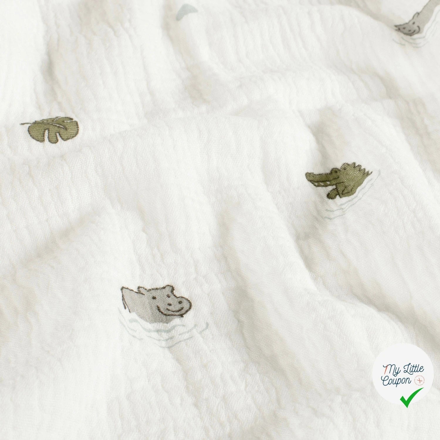 DOUBLE GAZE DE COTON ANIMALS - My Little Coupon