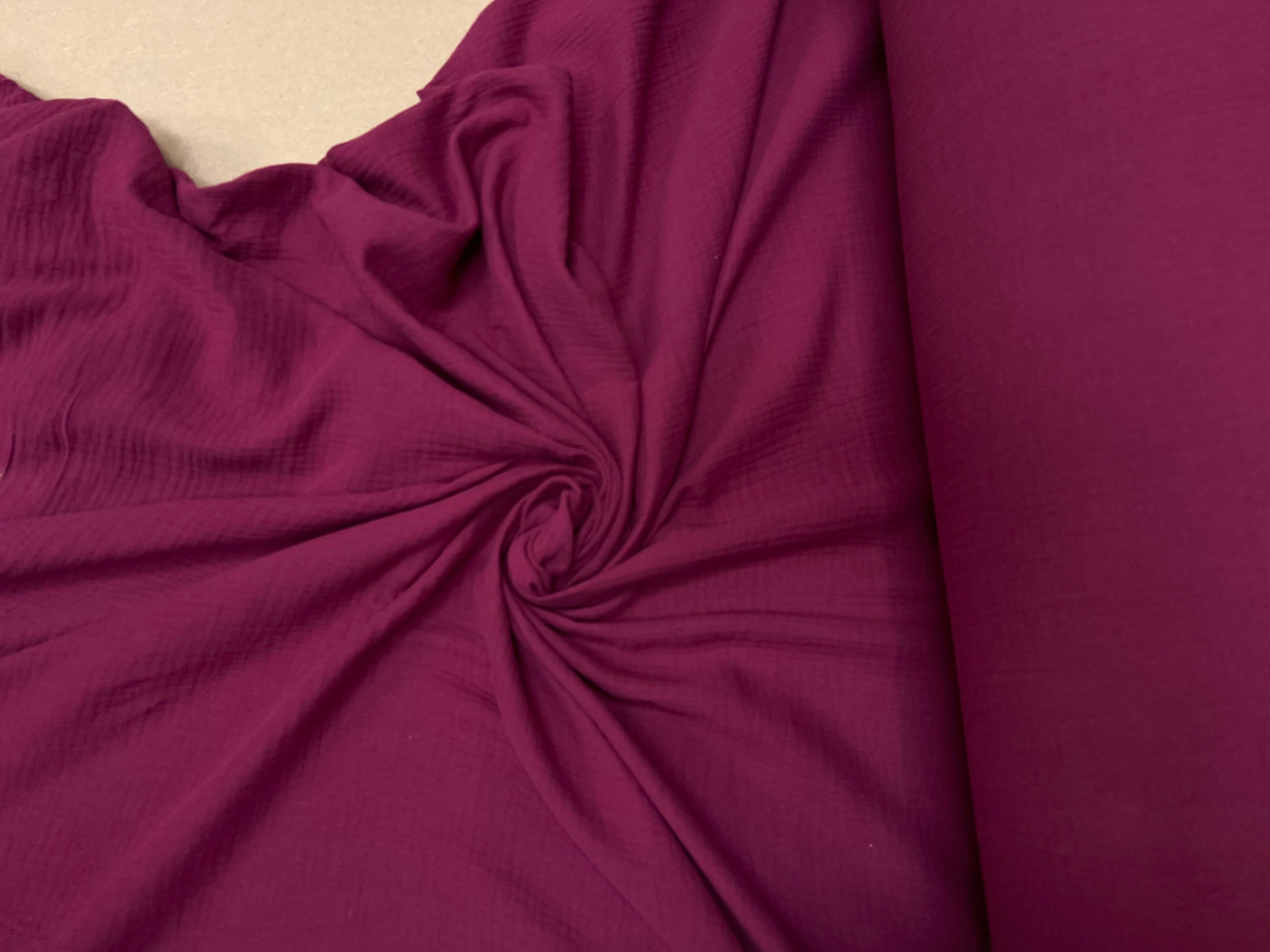 DOUBLE GAZE DE COTON LIE DE VIN - My Little Coupon