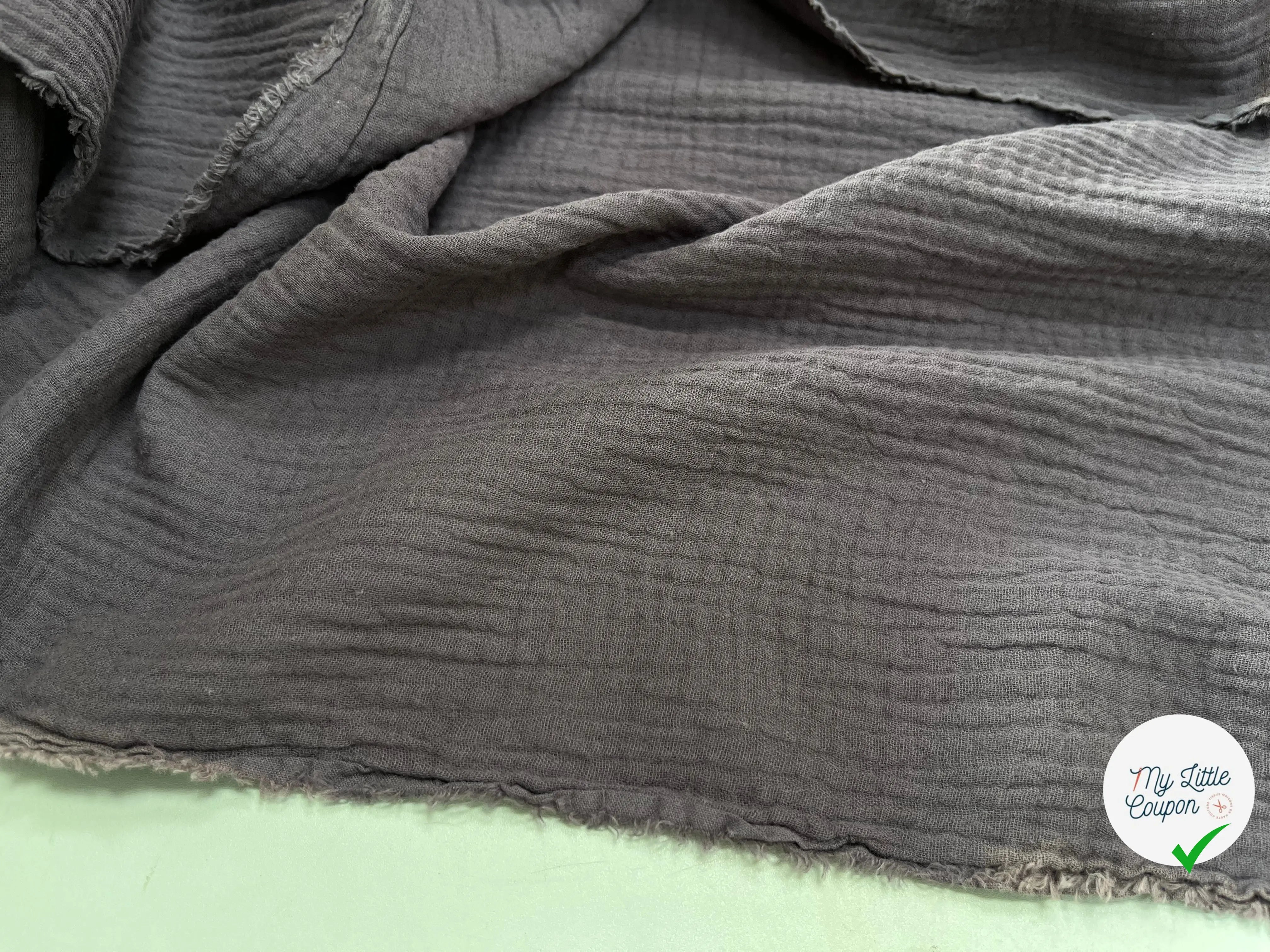 DOUBLE GAZE UNI GRIS CAILLOUX - My Little Coupon