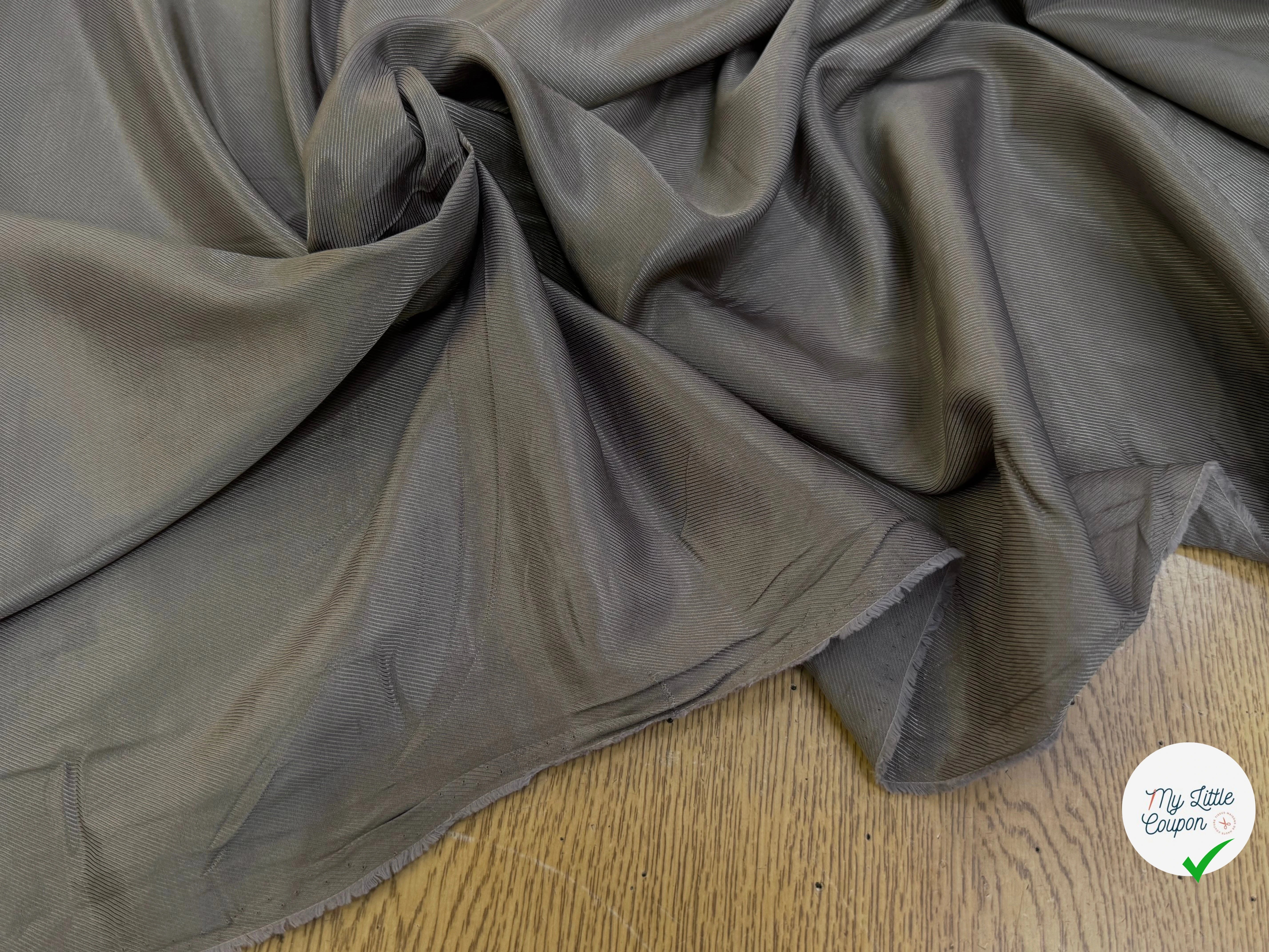DOUBLURE 100% VISCOSE DRILL BEIGE MARRONNÉ - My Little Coupon