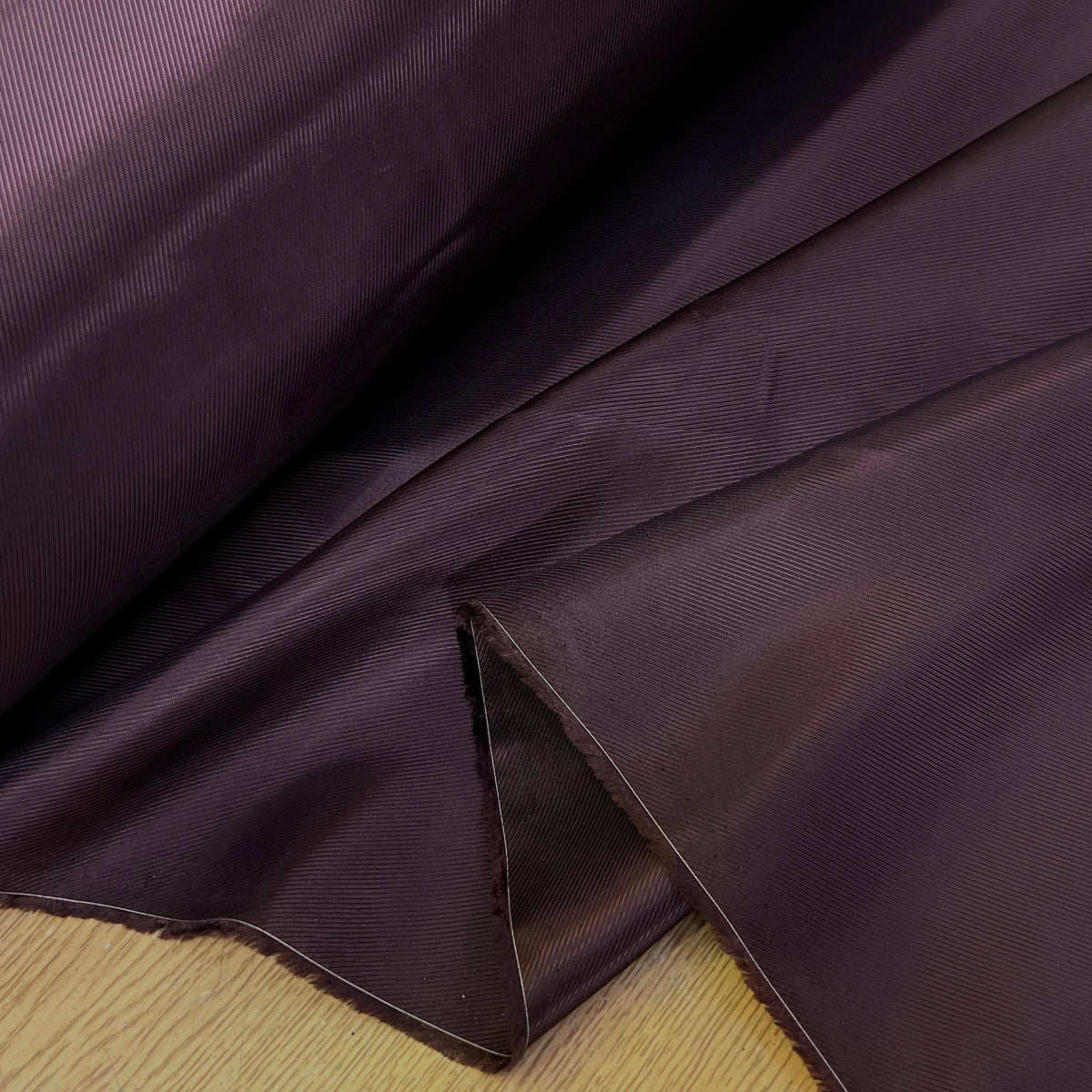DOUBLURE 100% VISCOSE DRILL MARRON BORDEAUX - My Little Coupon