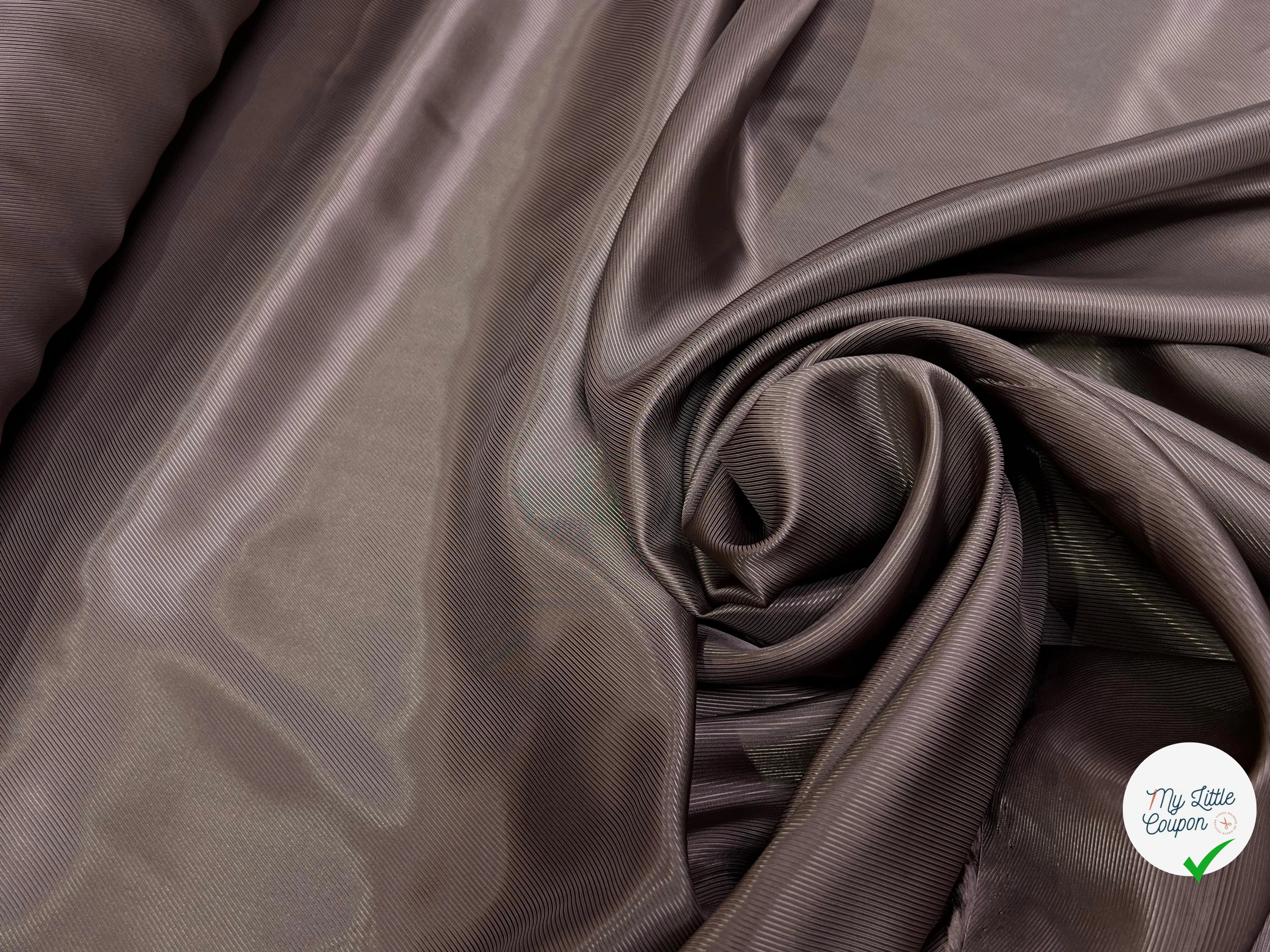DOUBLURE 100% VISCOSE DRILL MARRON GLACÉ - My Little Coupon