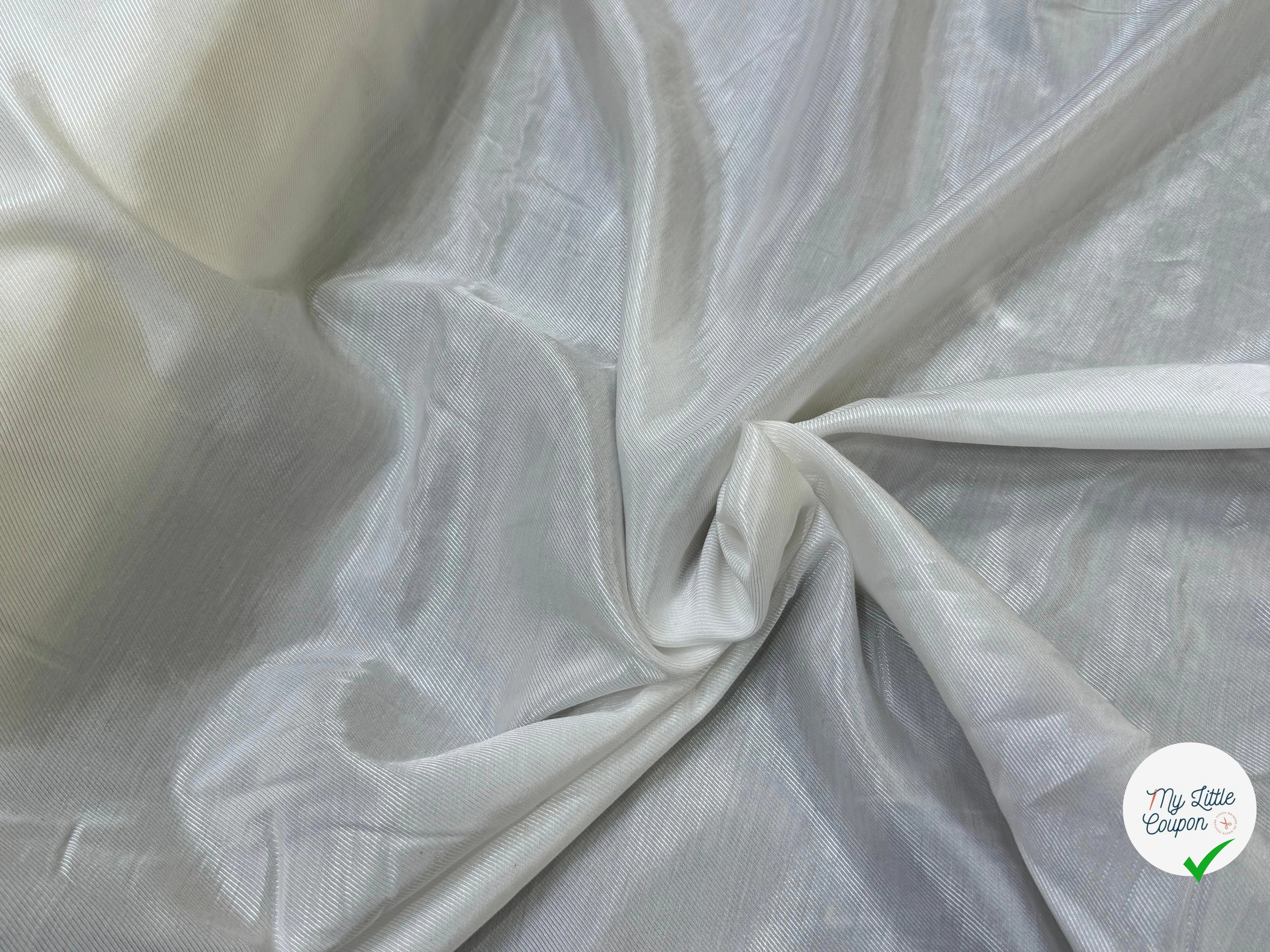 DOUBLURE 100% VISCOSE DRILL SOFT ECRU - My Little Coupon