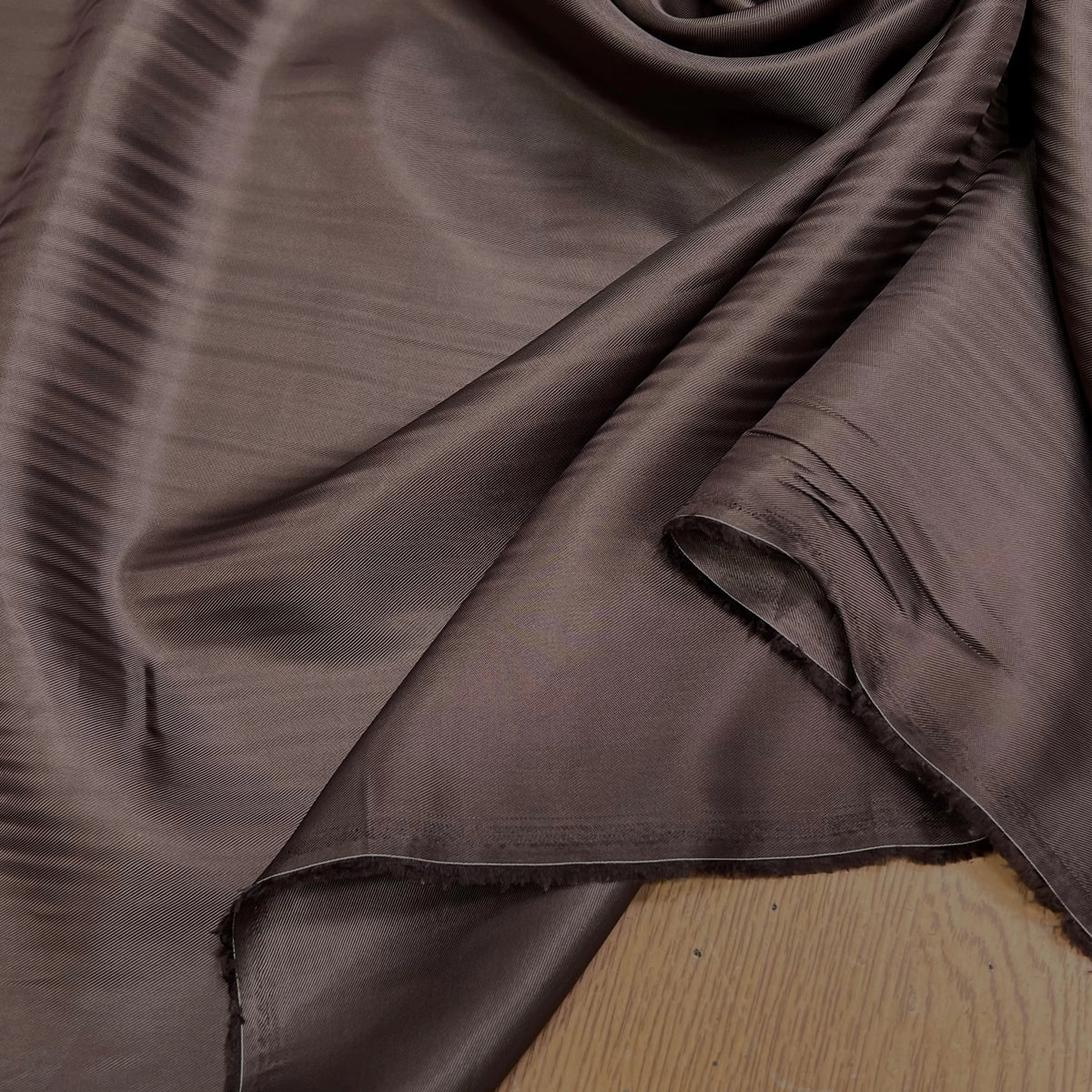 DOUBLURE 100% VISCOSE MARRON CHOCO LISSE - My Little Coupon