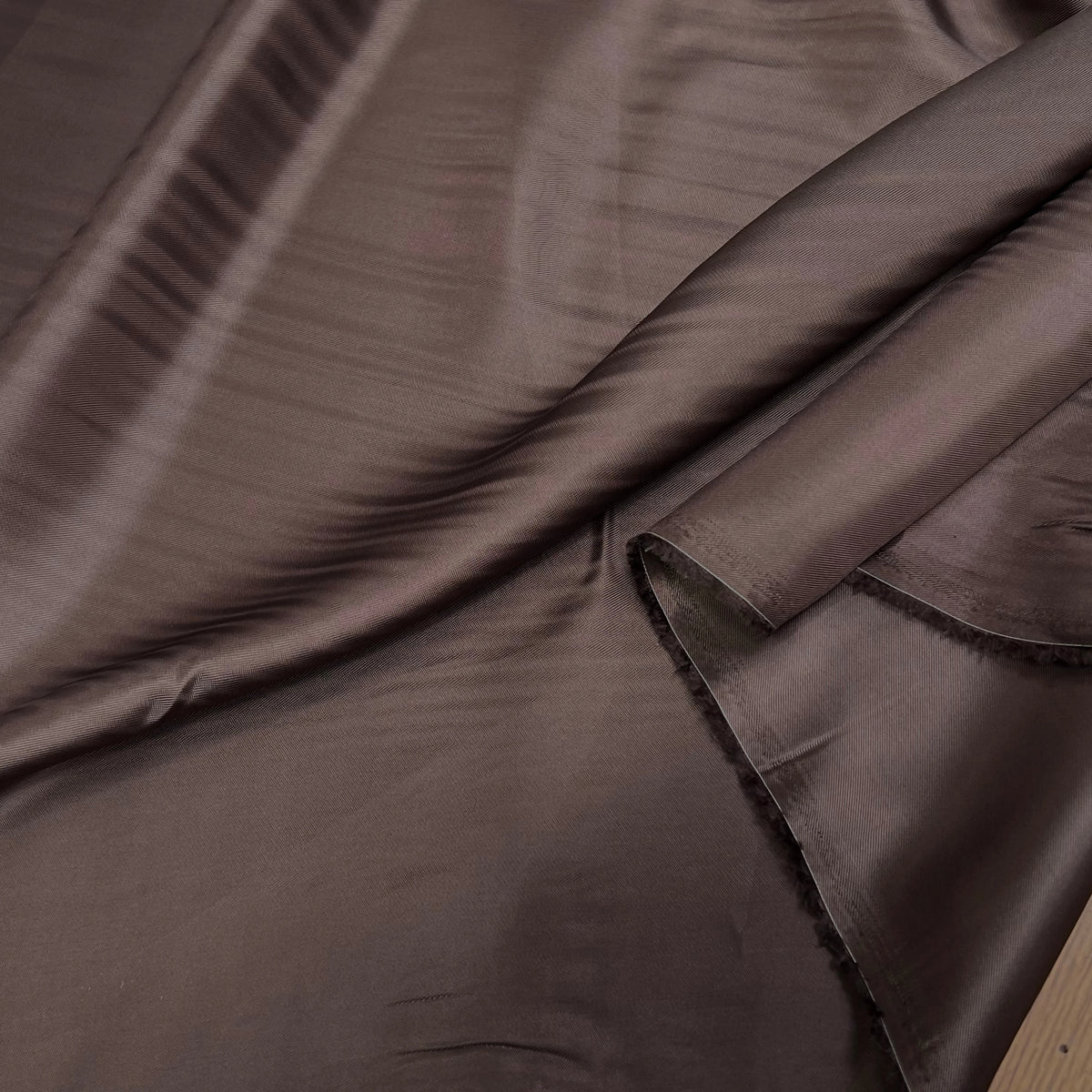 DOUBLURE 100% VISCOSE MARRON CHOCO LISSE - My Little Coupon