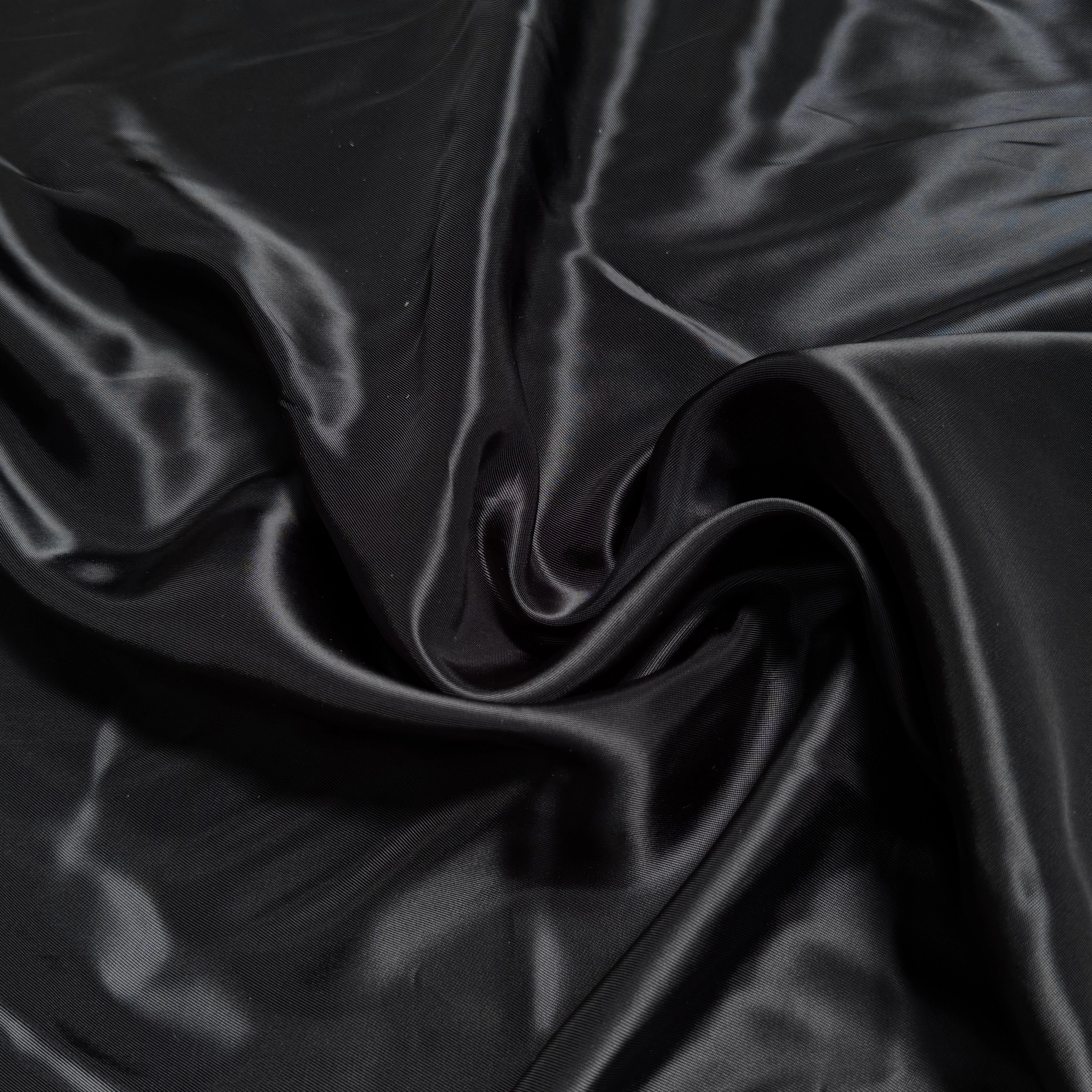 DOUBLURE 100% VISCOSE NOIR SATINÉE - My Little Coupon