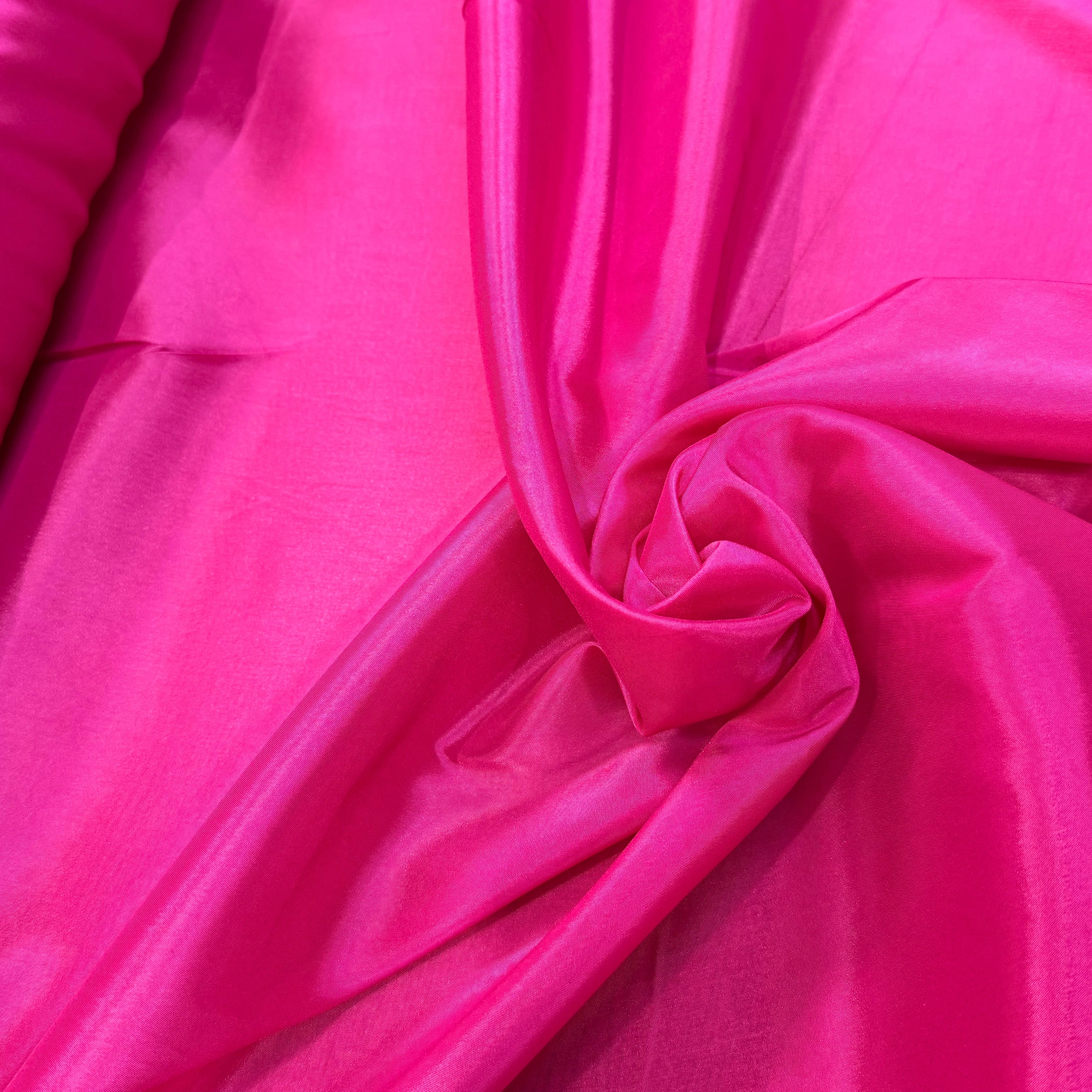 DOUBLURE 62% ACETATE SATINÉE STRETCH FUSCHIA - My Little Coupon