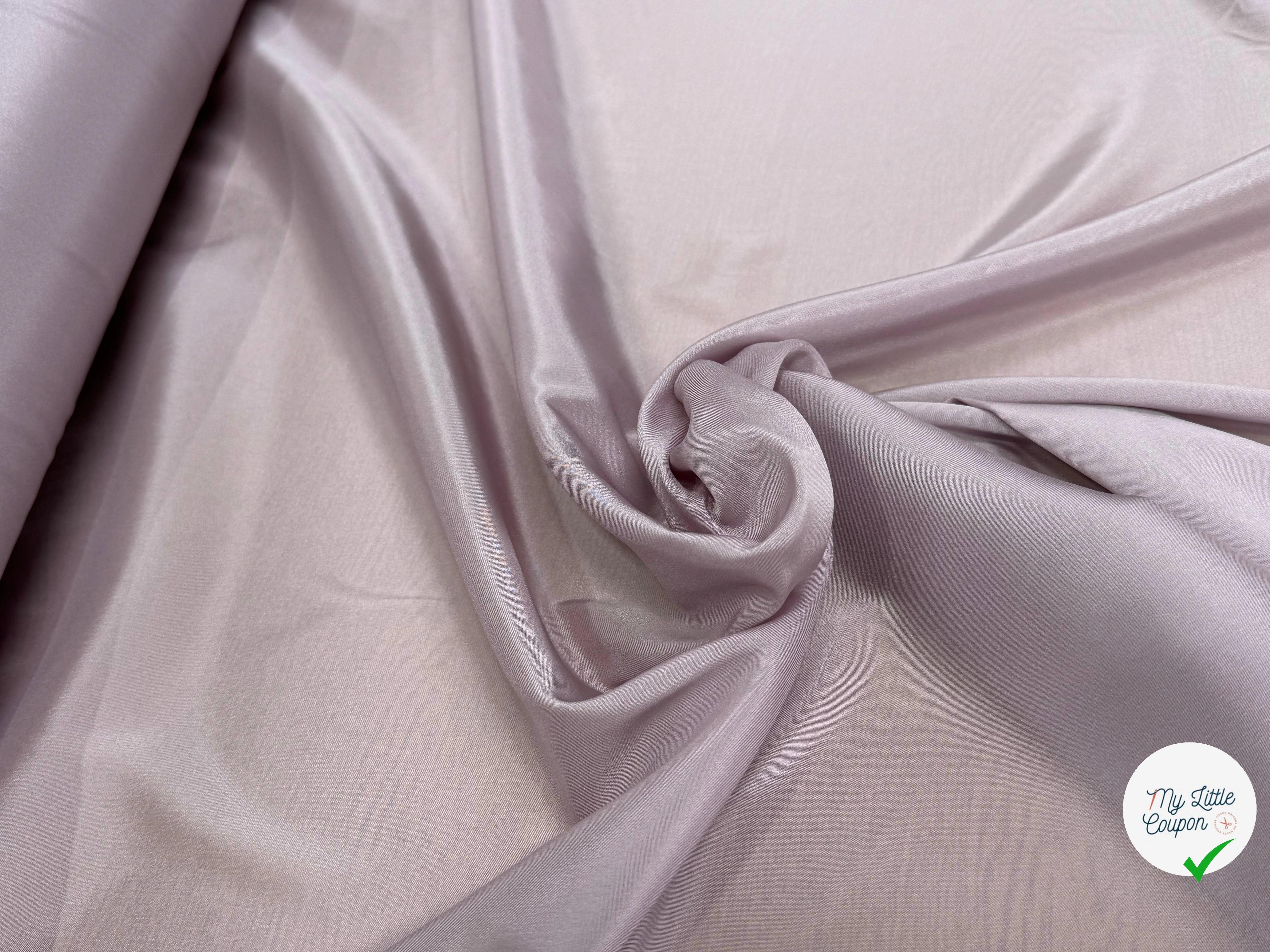 DOUBLURE 68% ACETATE STRETCH LÉGÈREMENT SATINÉ POLUERE - My Little Coupon