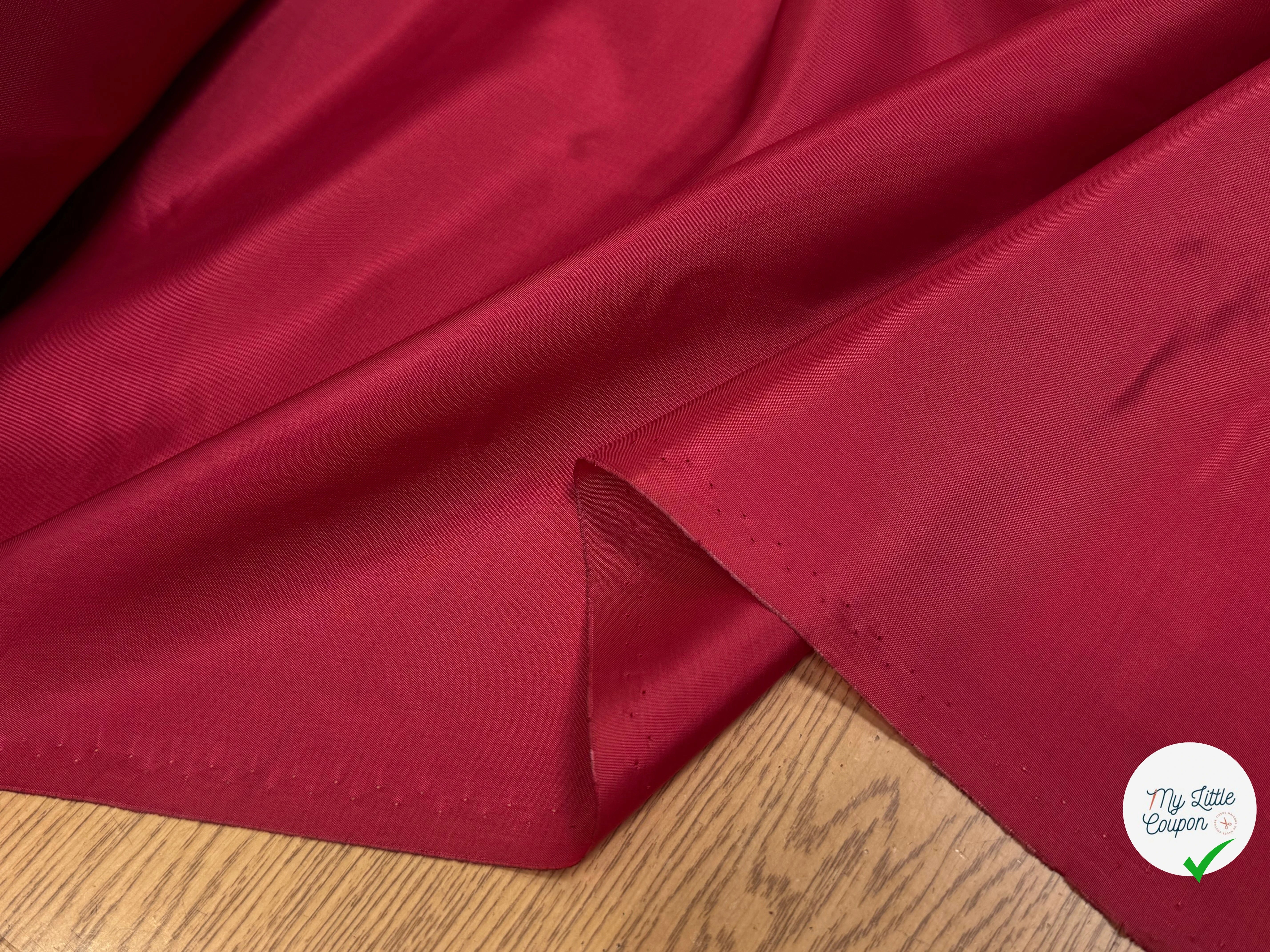 DOUBLURE ACETATE CUPRO ROUGE 62% ACETATE - My Little Coupon