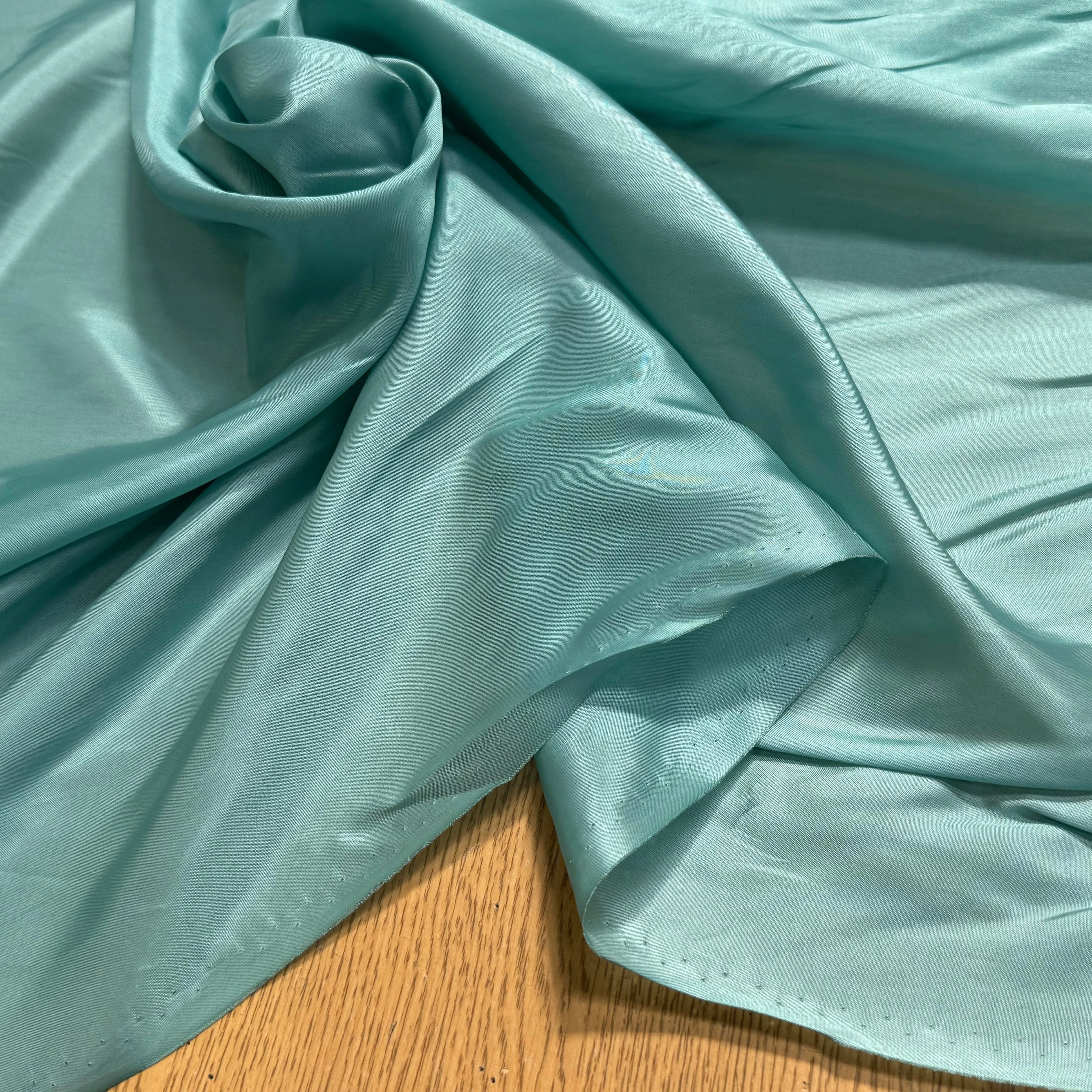 DOUBLURE ACETATE CUPRO SATINÉE VERT VENITIAN 38% CUPRO - My Little Coupon