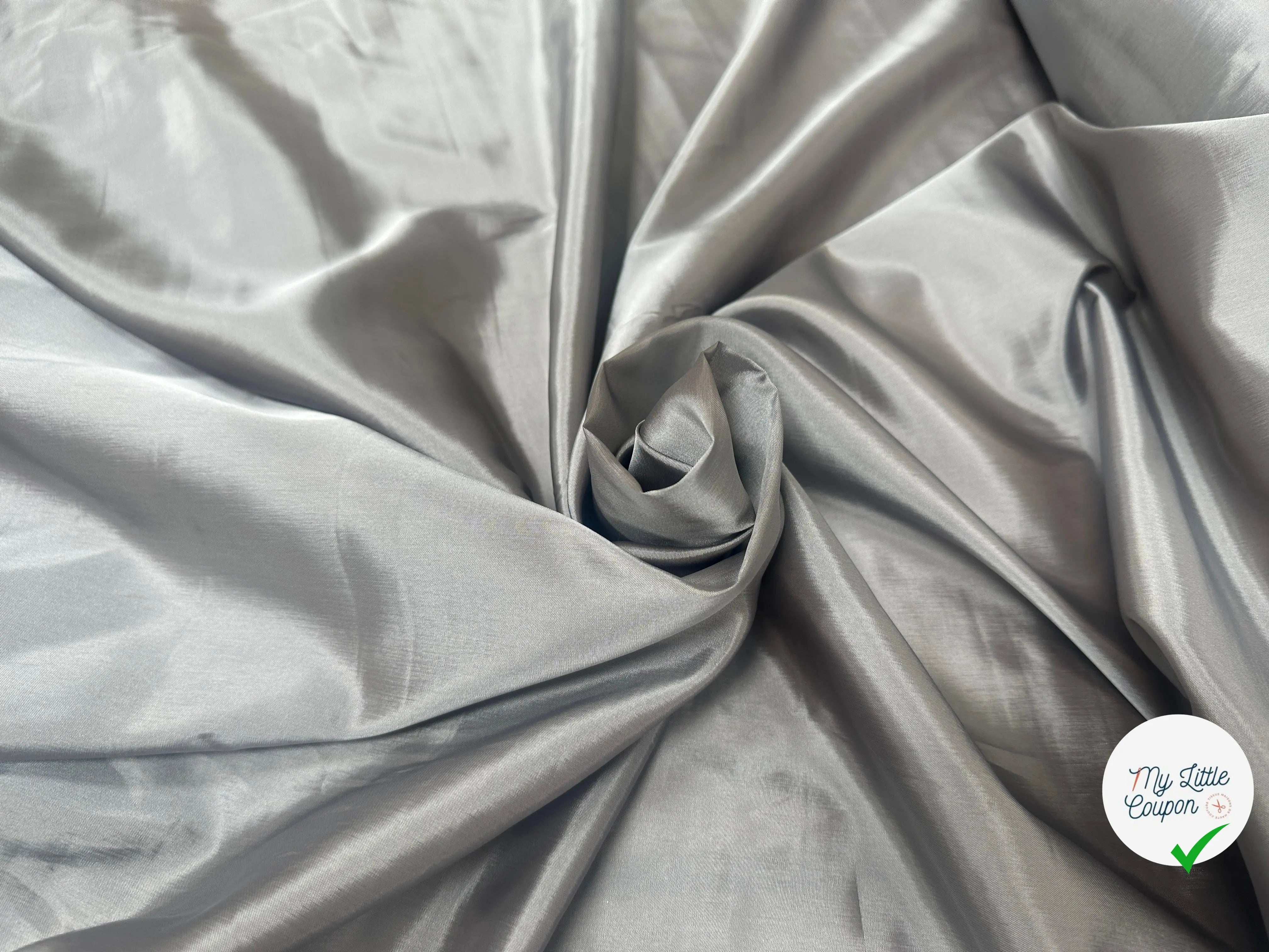 DOUBLURE ACETATE TAFFETAS GRIS - My Little Coupon
