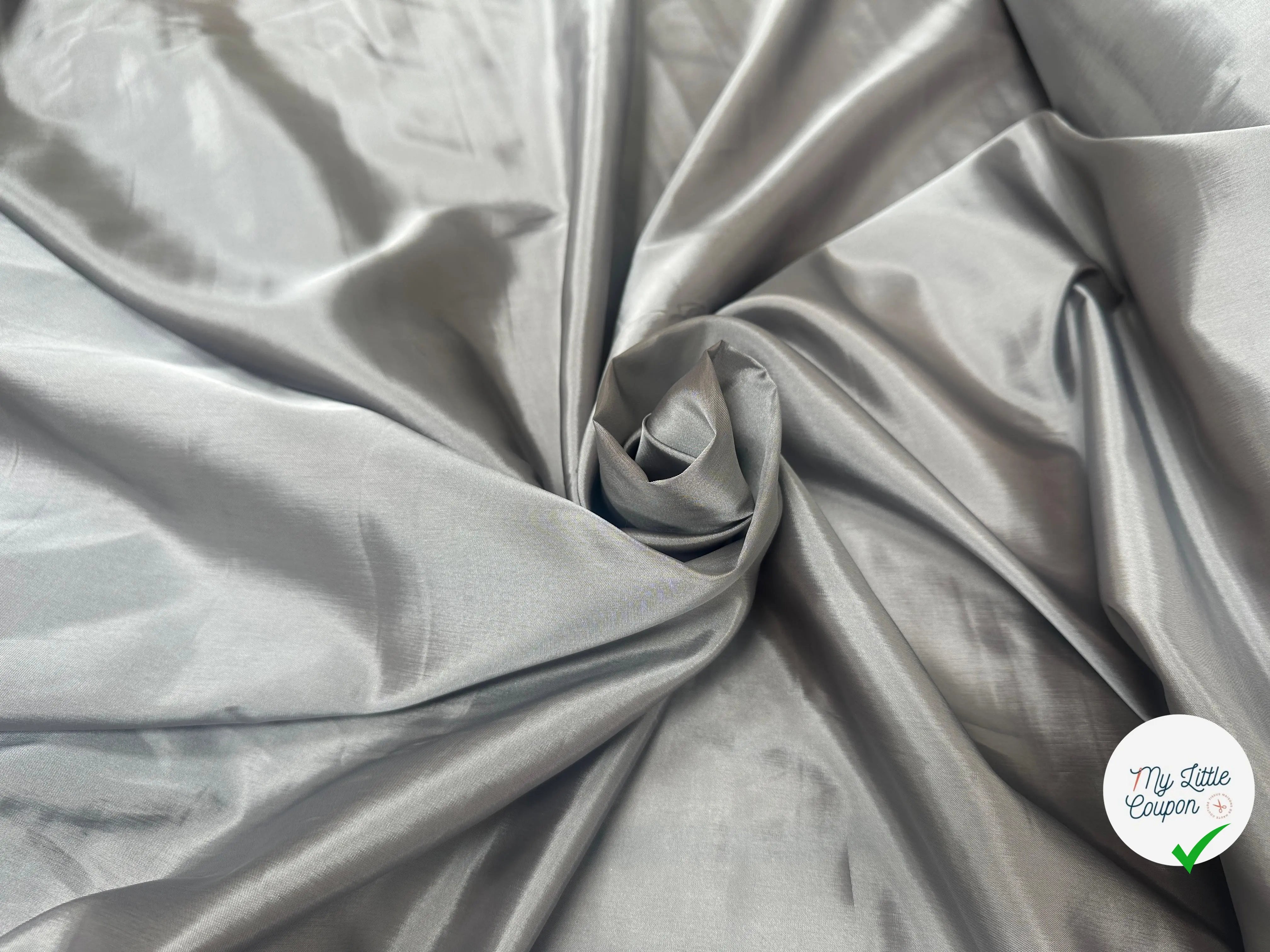 DOUBLURE ACETATE TAFFETAS GRIS - My Little Coupon