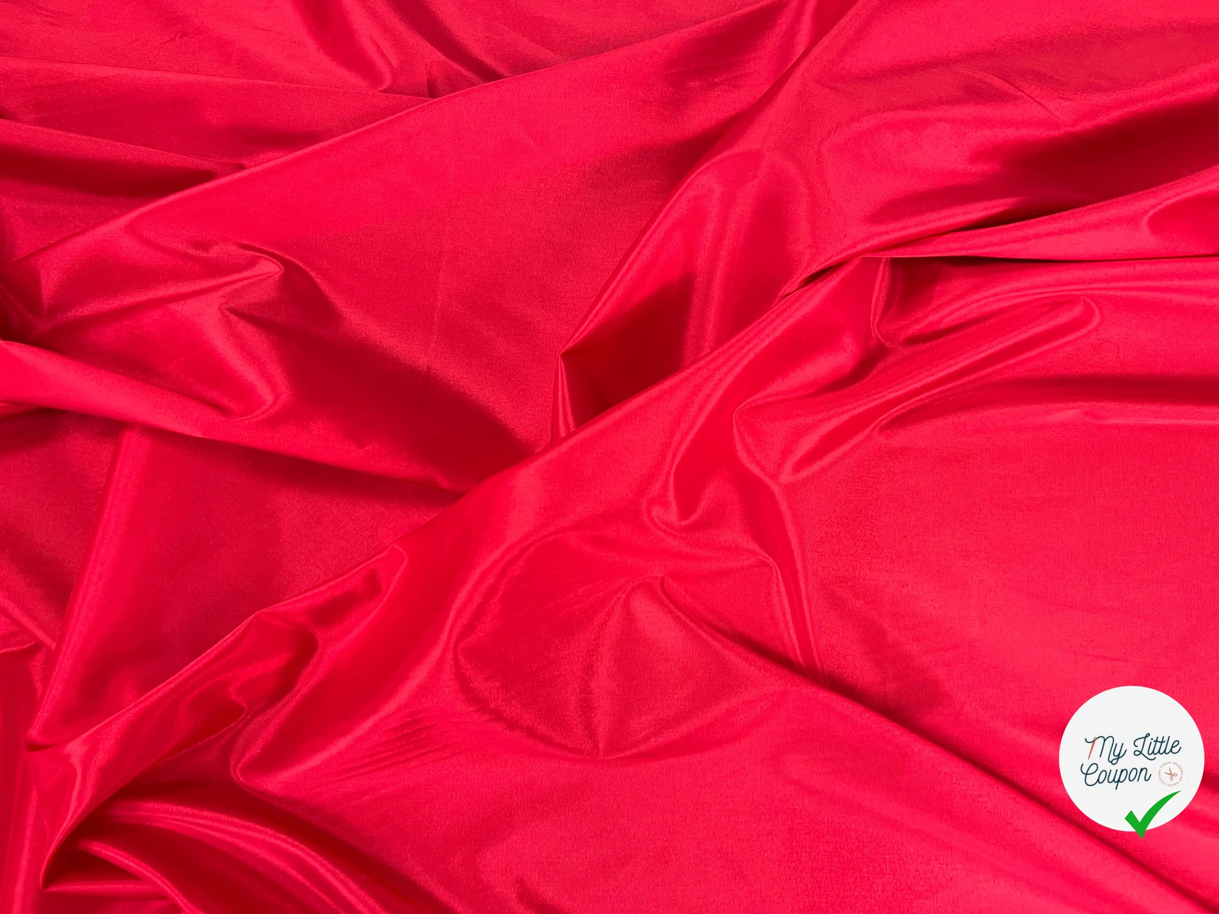 DOUBLURE ACETATE TAFFETAS ROUGE - My Little Coupon