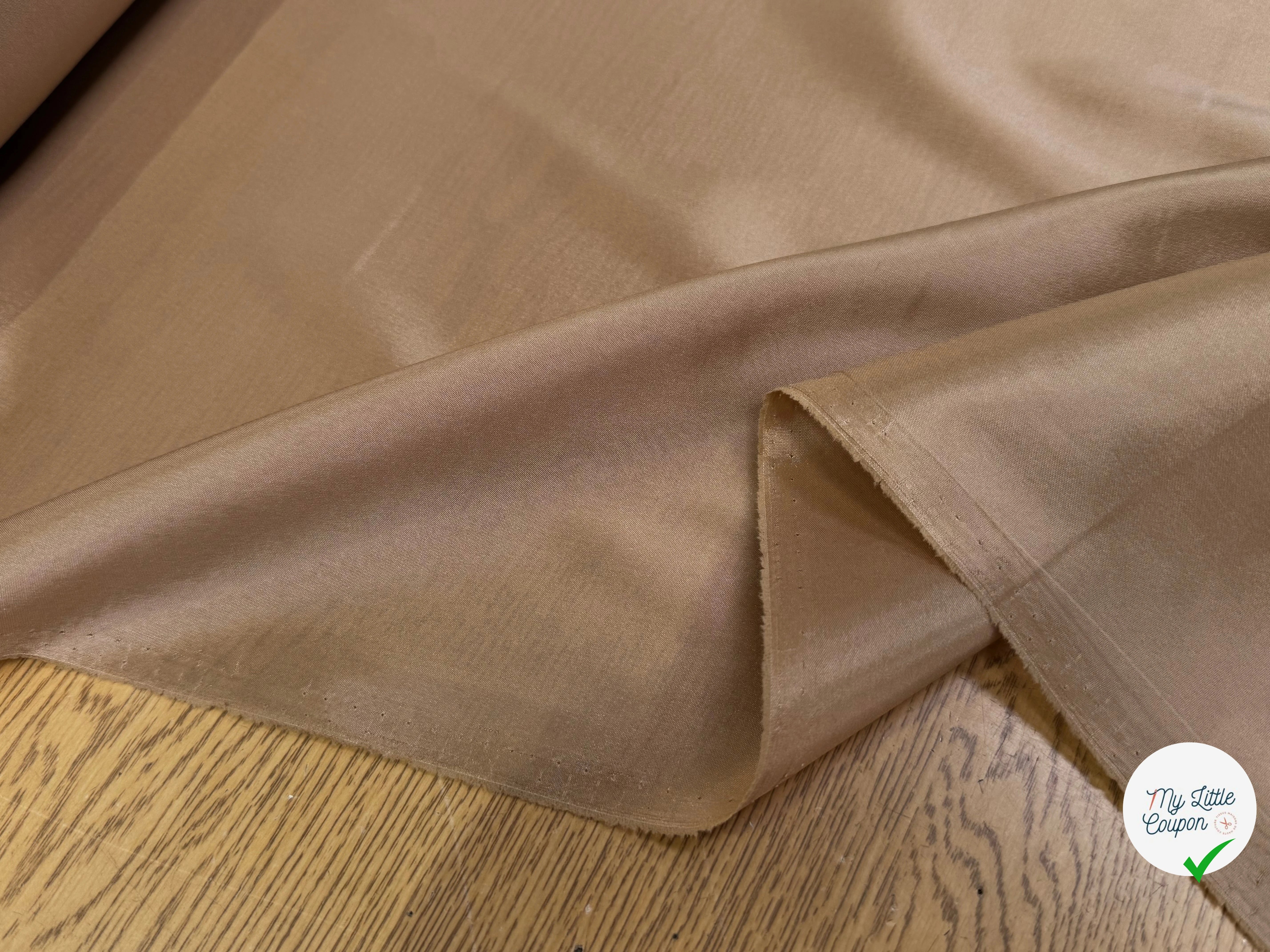 DOUBLURE BEIGE LÉGÈREMENT SATINÉE - My Little Coupon
