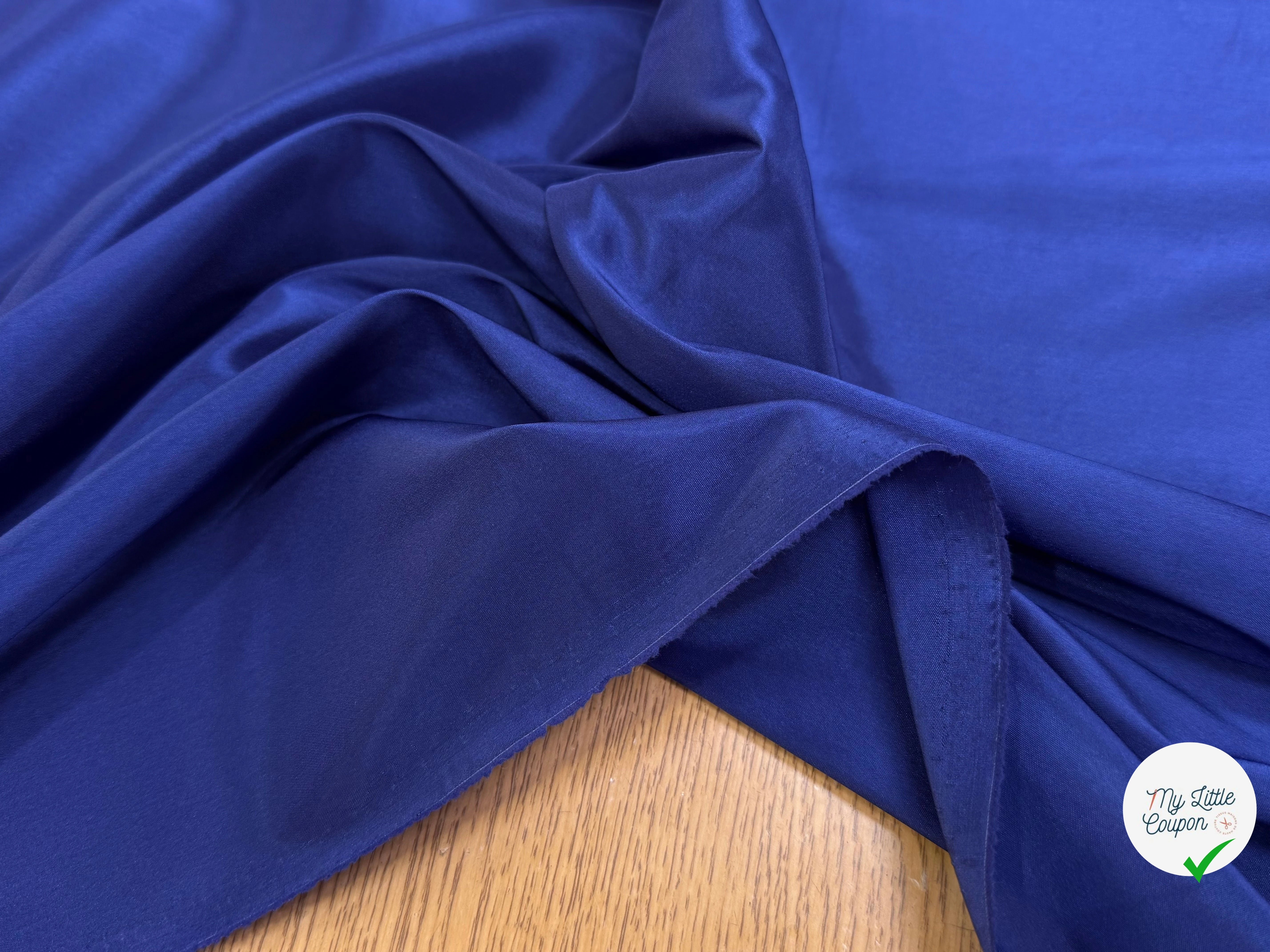 DOUBLURE BLEU MARINE LÉGÈREMETN SATINÉE - My Little Coupon