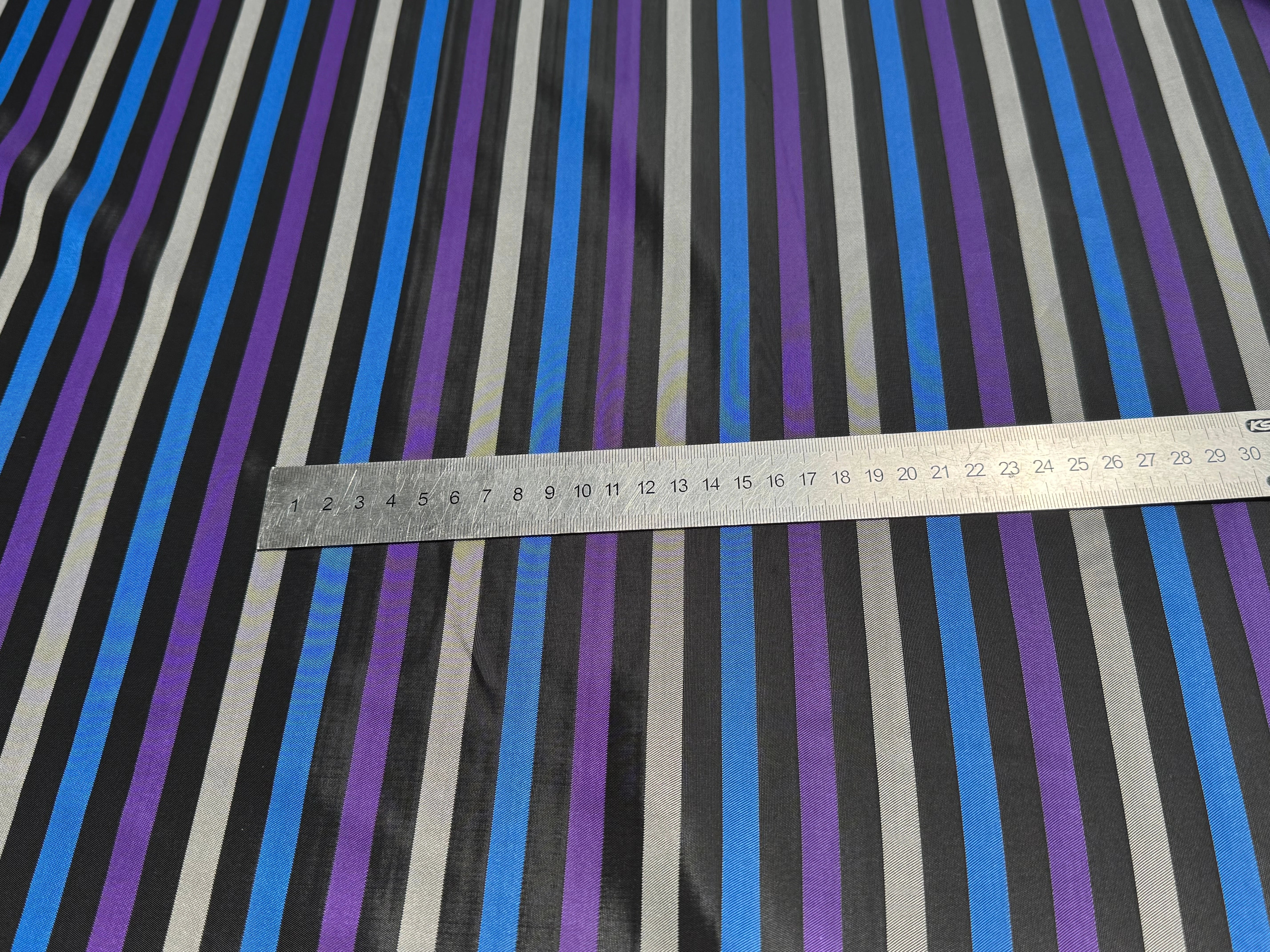 DOUBLURE CUPRO SUPERBE RAYURES MULTICOLORES - My Little Coupon