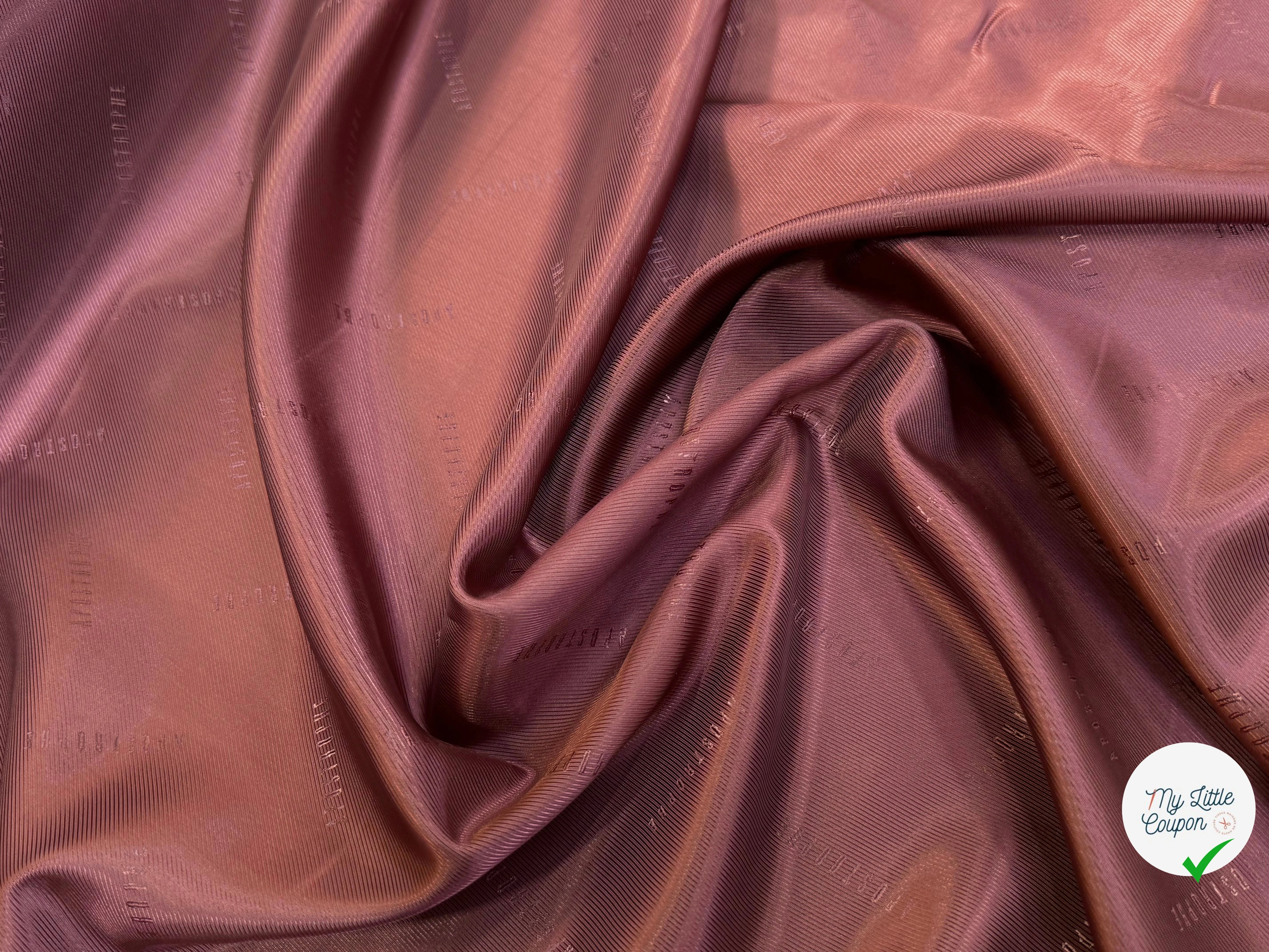 DOUBLURE DRILL 100% VISCOSE ROUGE BORDEAUX #APOSTROPHE - My Little Coupon