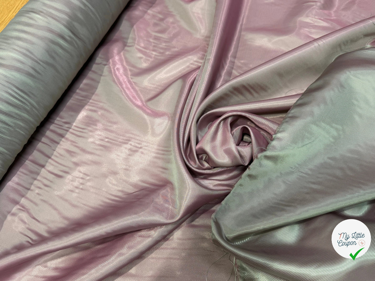 DOUBLURE DRILL POLYVISCOSE VERT CHANGEANT 50% VISCOSE - My Little Coupon