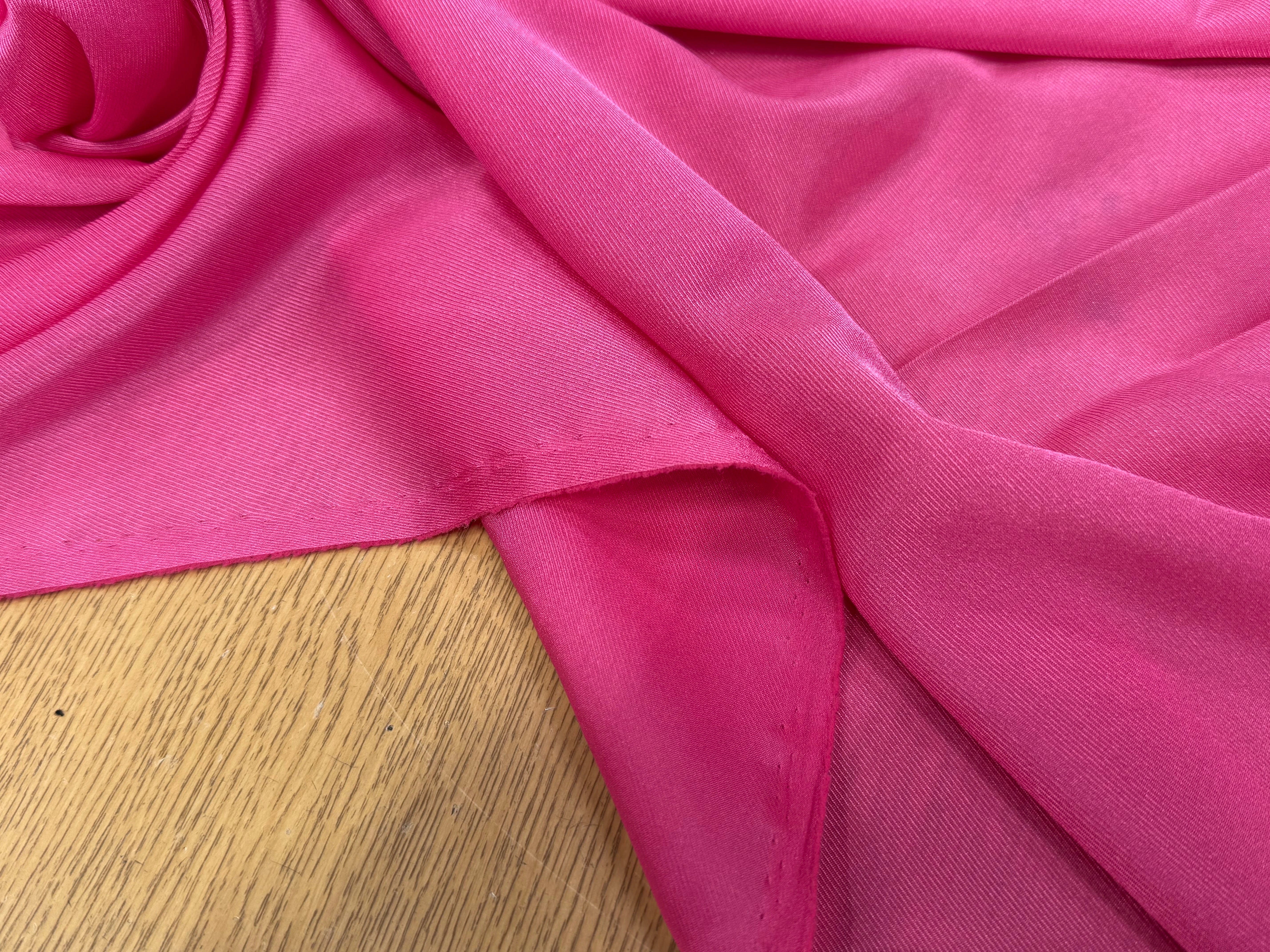 DOUBLURE ÉFFET DRILL FLUIDE ROSE BONBON - My Little Coupon