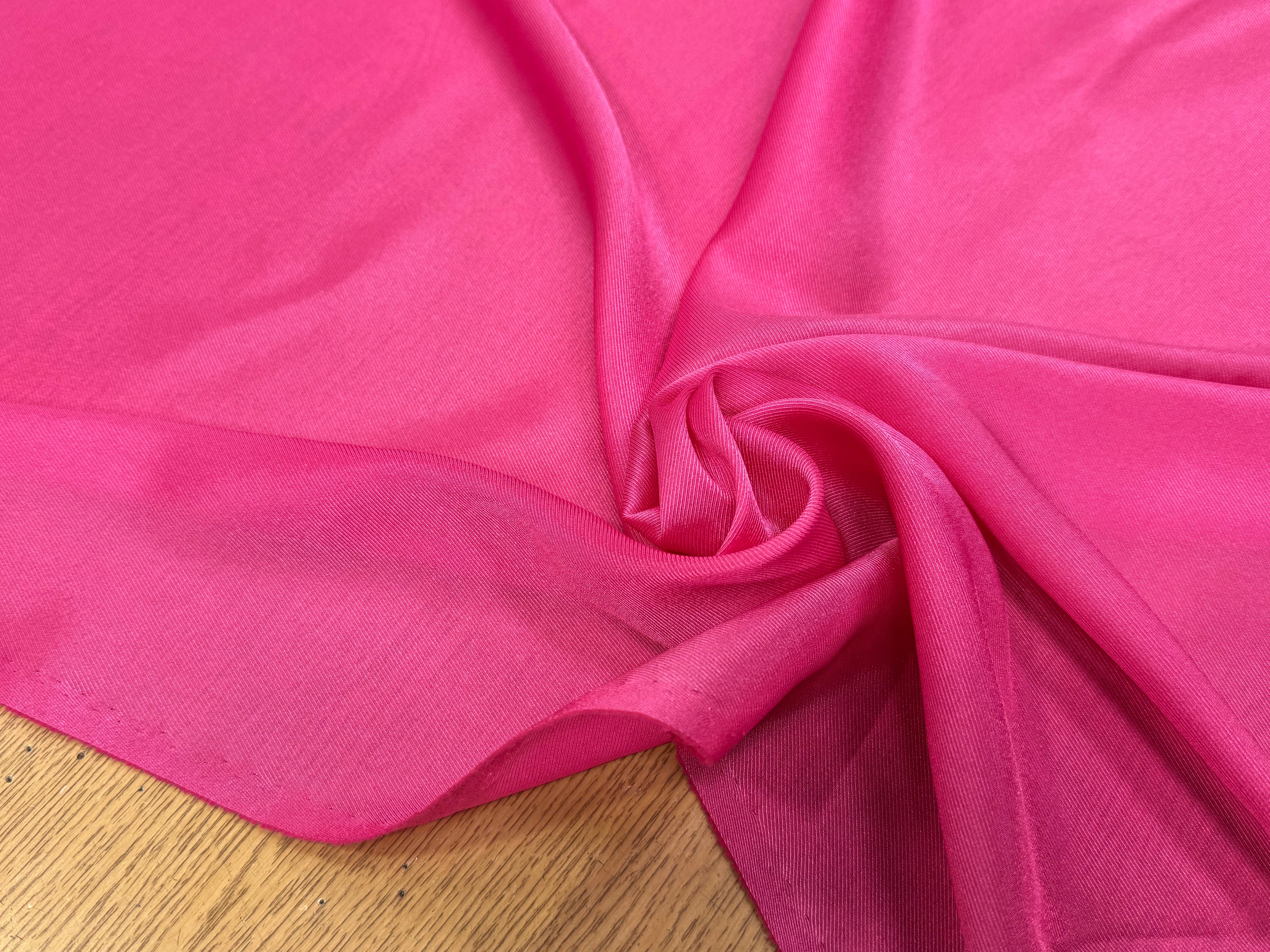 DOUBLURE ÉFFET DRILL FLUIDE ROSE BONBON - My Little Coupon