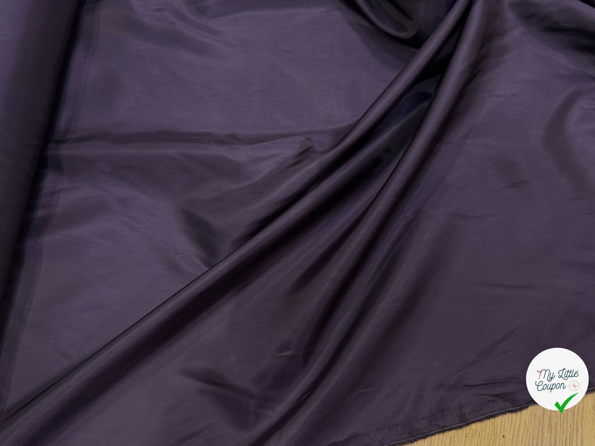DOUBLURE FINE ET LISSE 100% CUPRO PRUNE - My Little Coupon