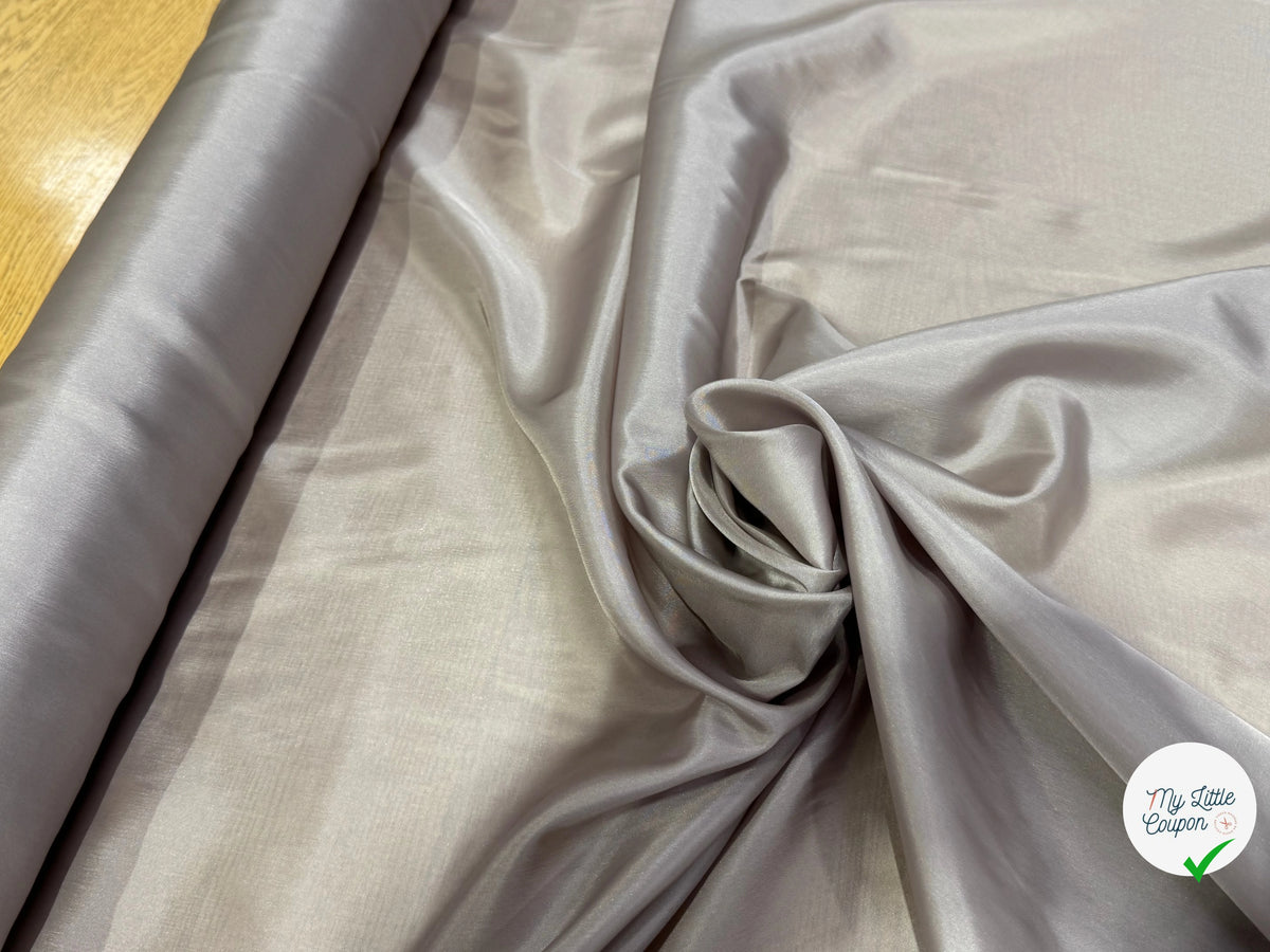 DOUBLURE FINE ET LISSE 62% ACETATE 38% CUPRO GREY LAVANDER - My Little Coupon