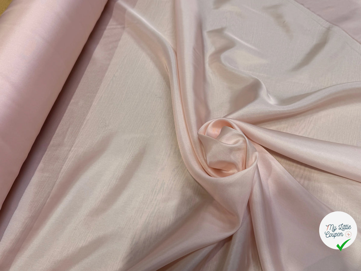 DOUBLURE FINE ET LISSE 62% ACETATE 38% CUPRO ROSE PALE - My Little Coupon