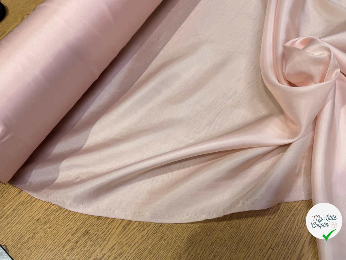 DOUBLURE FINE ET LISSE 62% ACETATE 38% CUPRO ROSE PALE - My Little Coupon