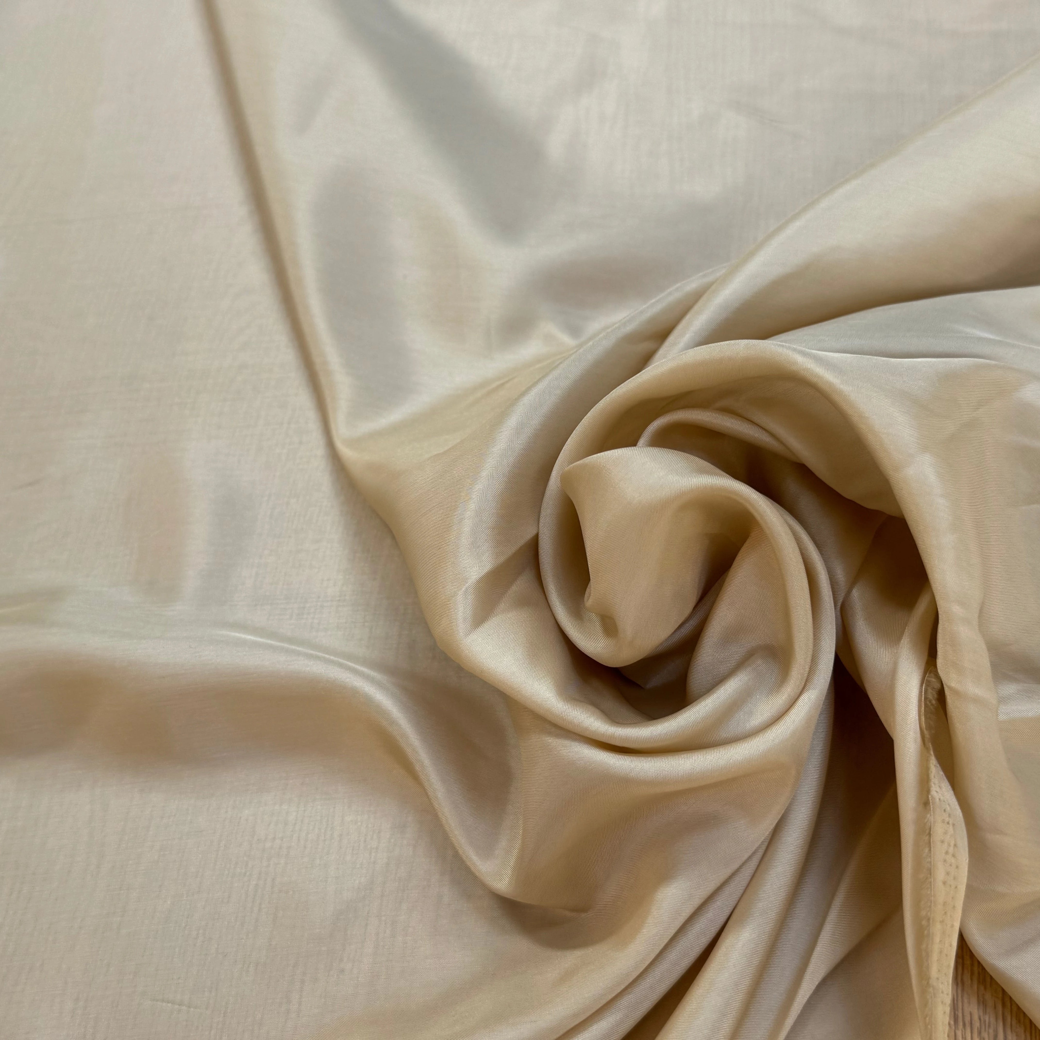 DOUBLURE FINE LISSE 100% CUPRO BEIGE - My Little Coupon