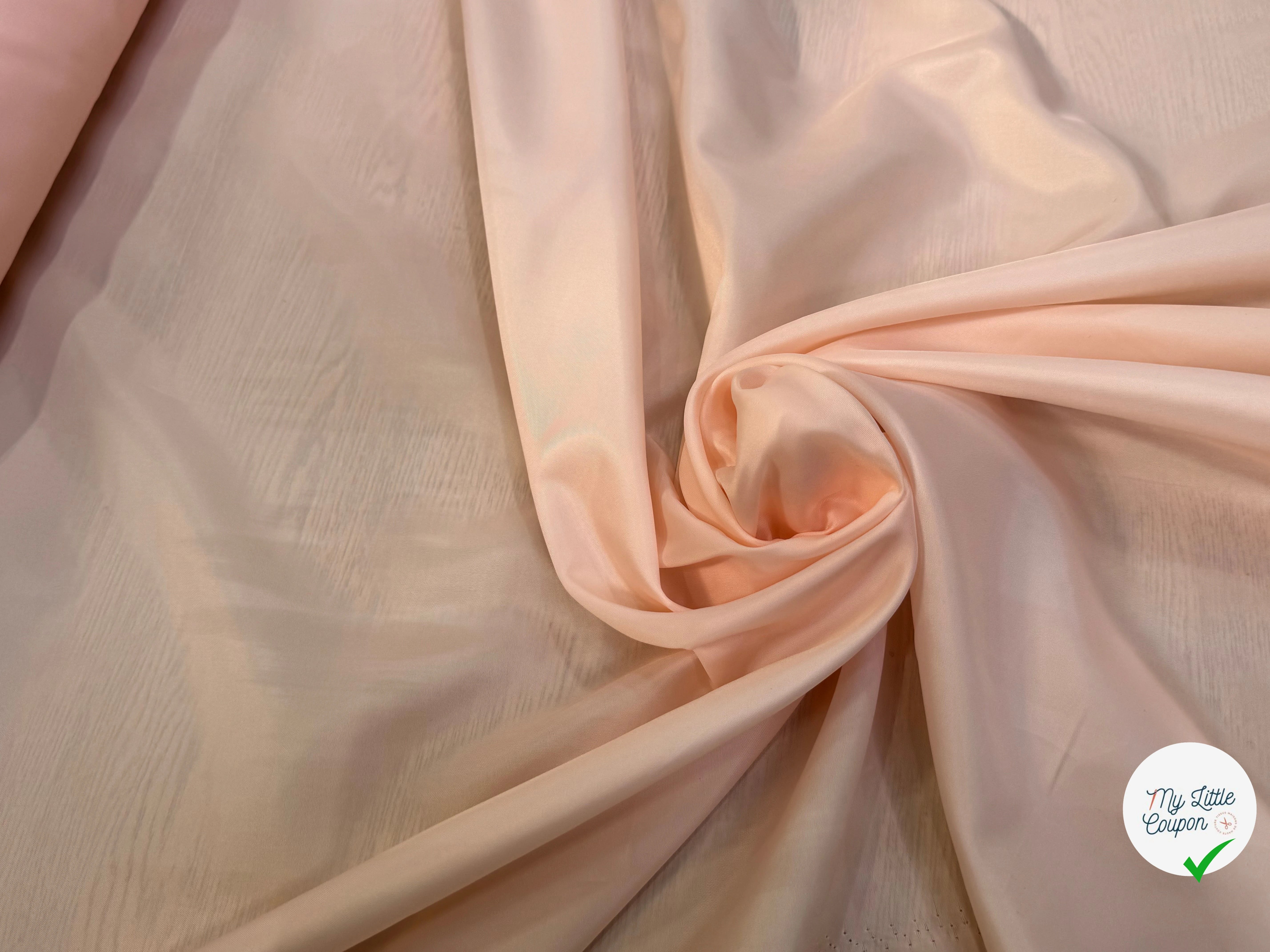 DOUBLURE FINE ROSE SAUMON CLAIR - My Little Coupon