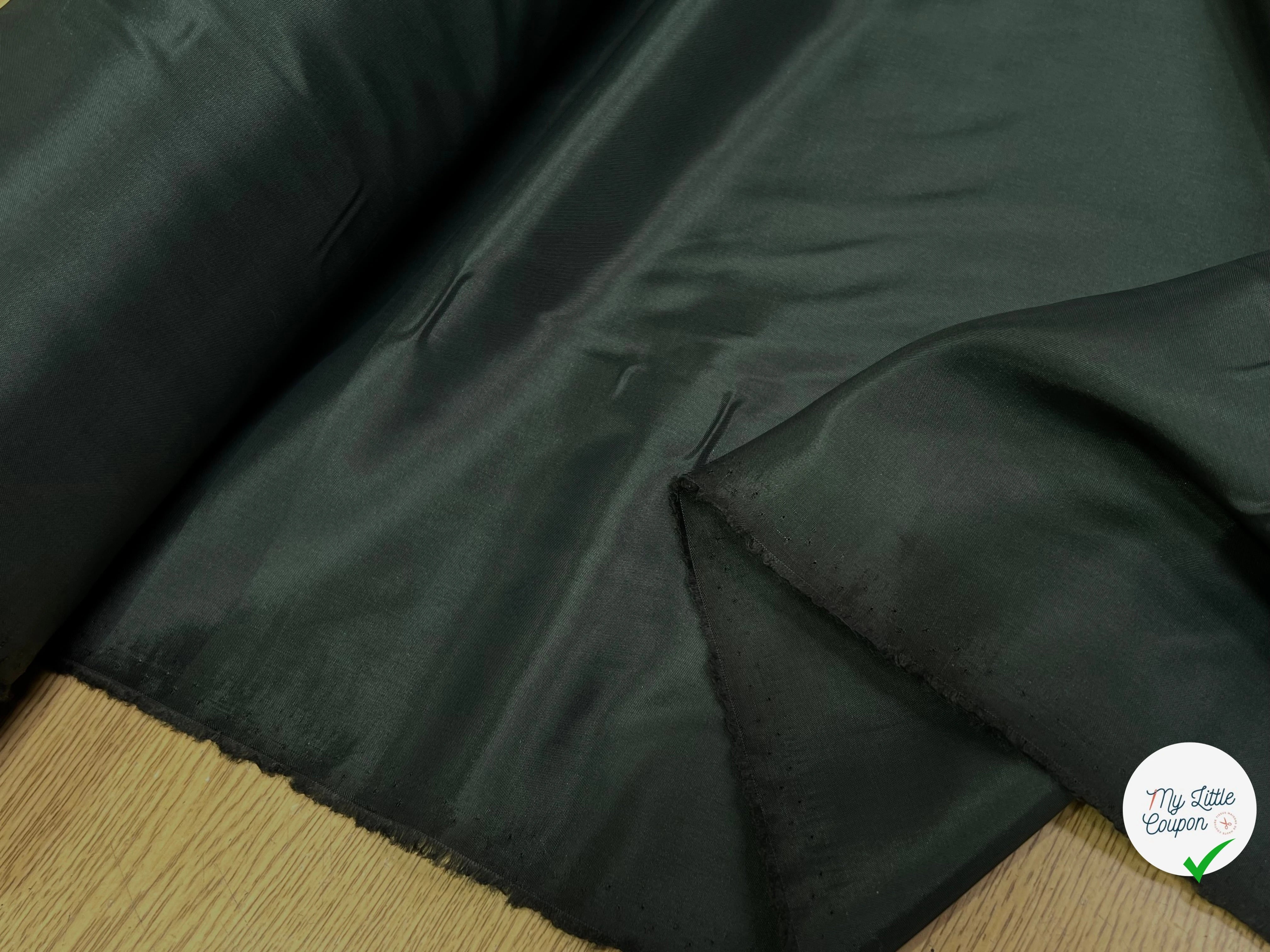DOUBLURE FINE SATINÉE VERT FORÊT 38% ACETATE - My Little Coupon