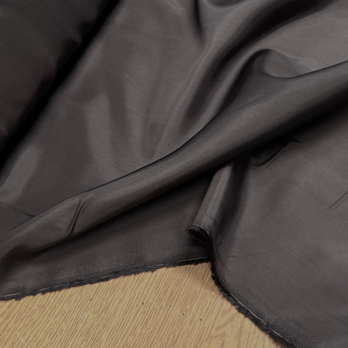 DOUBLURE LISSE 100% VISCOSE FINE BLACK COFFEE - My Little Coupon