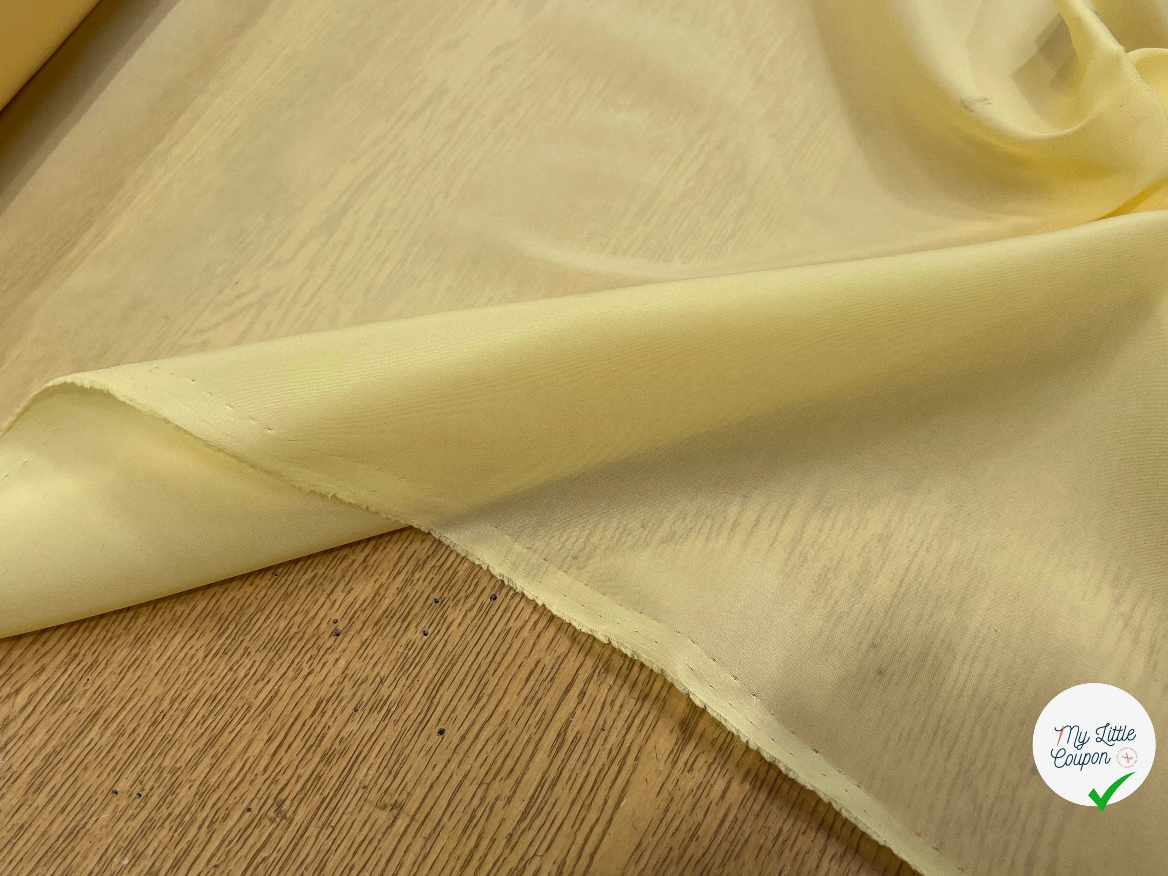 DOUBLURE NYLON FIN JAUNE VANILLE - My Little Coupon