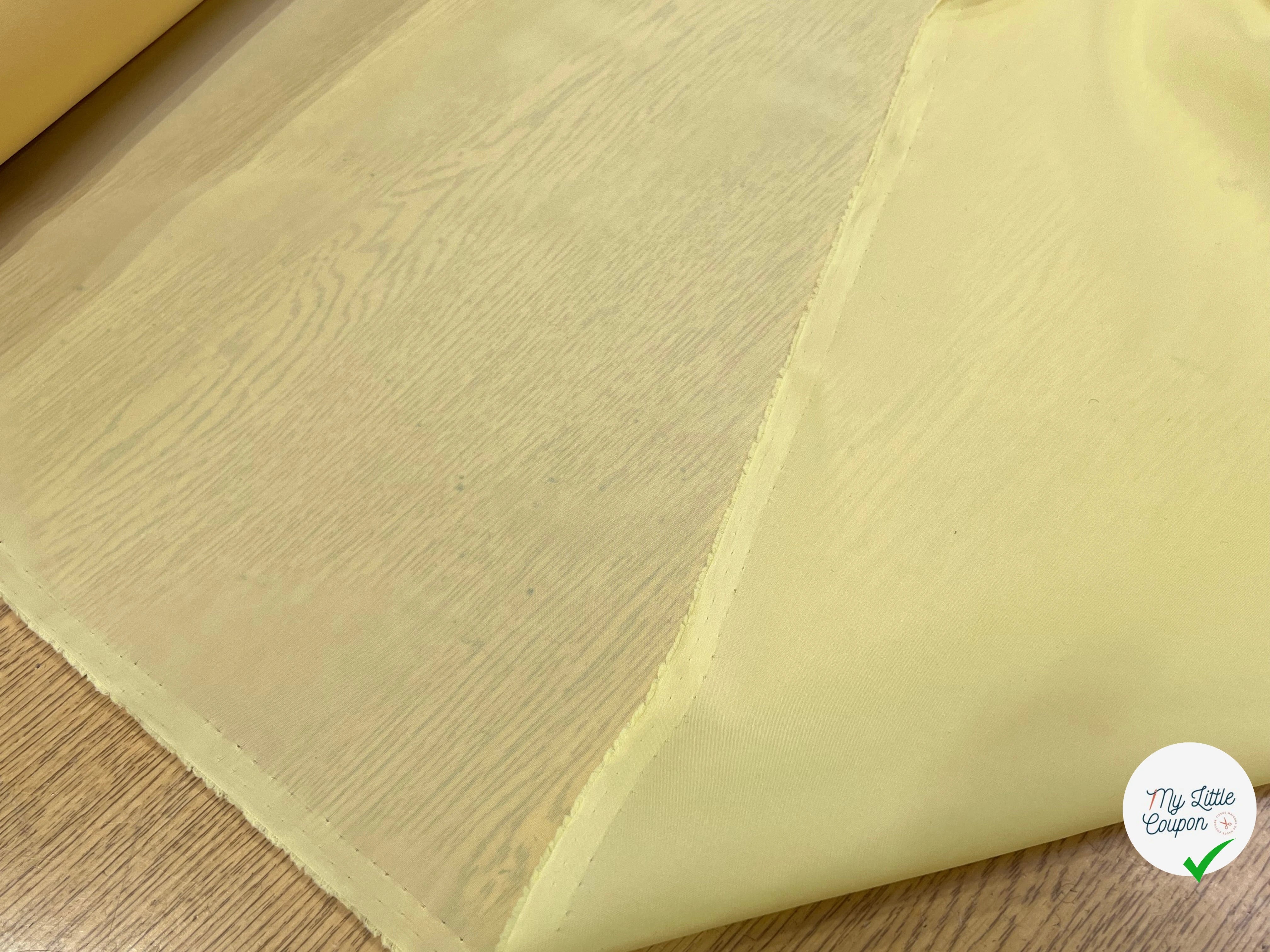 DOUBLURE NYLON FIN JAUNE VANILLE - My Little Coupon