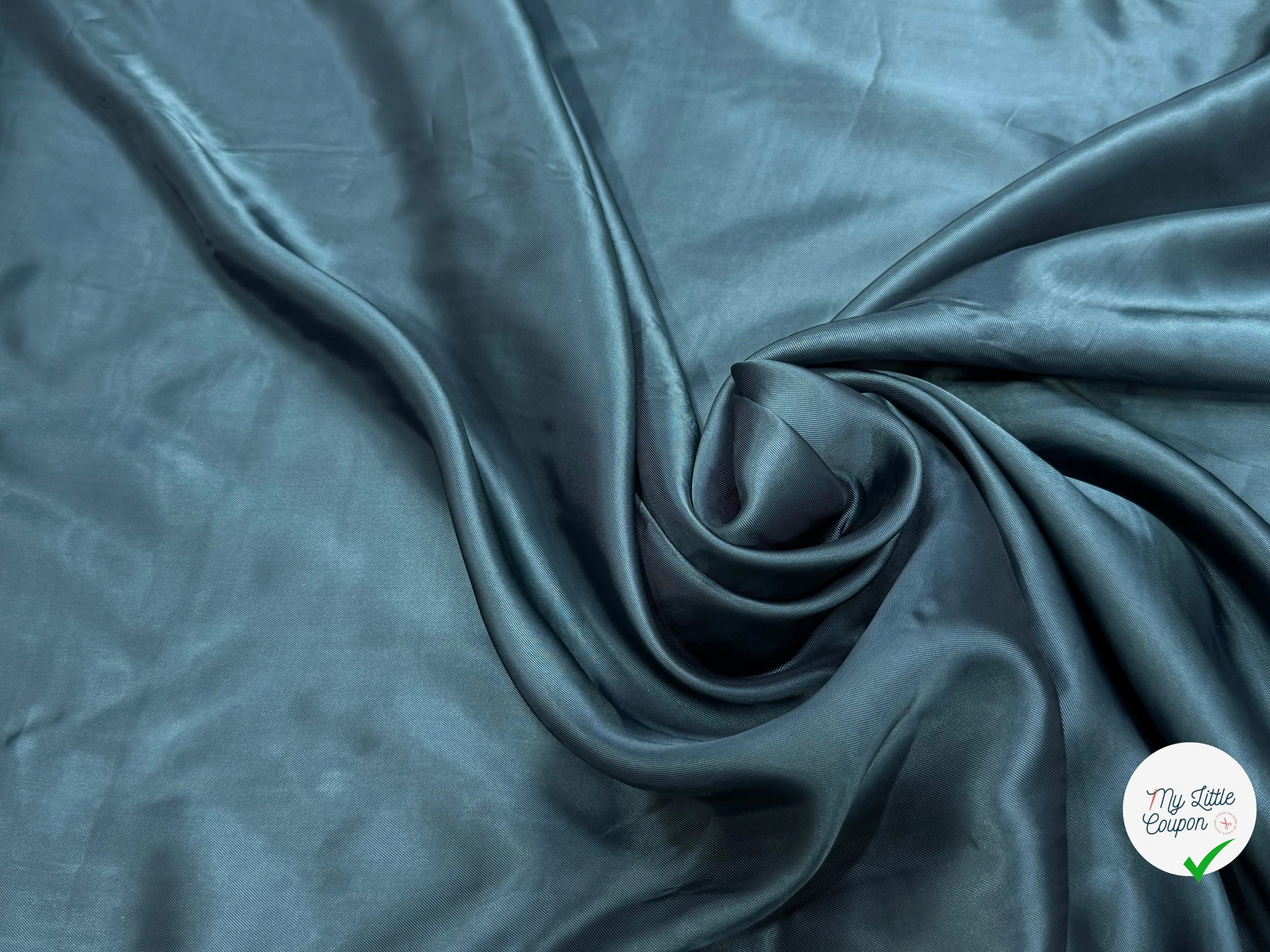 DOUBLURE SATIN 100% VISCOSE VERT SAPIN - My Little Coupon