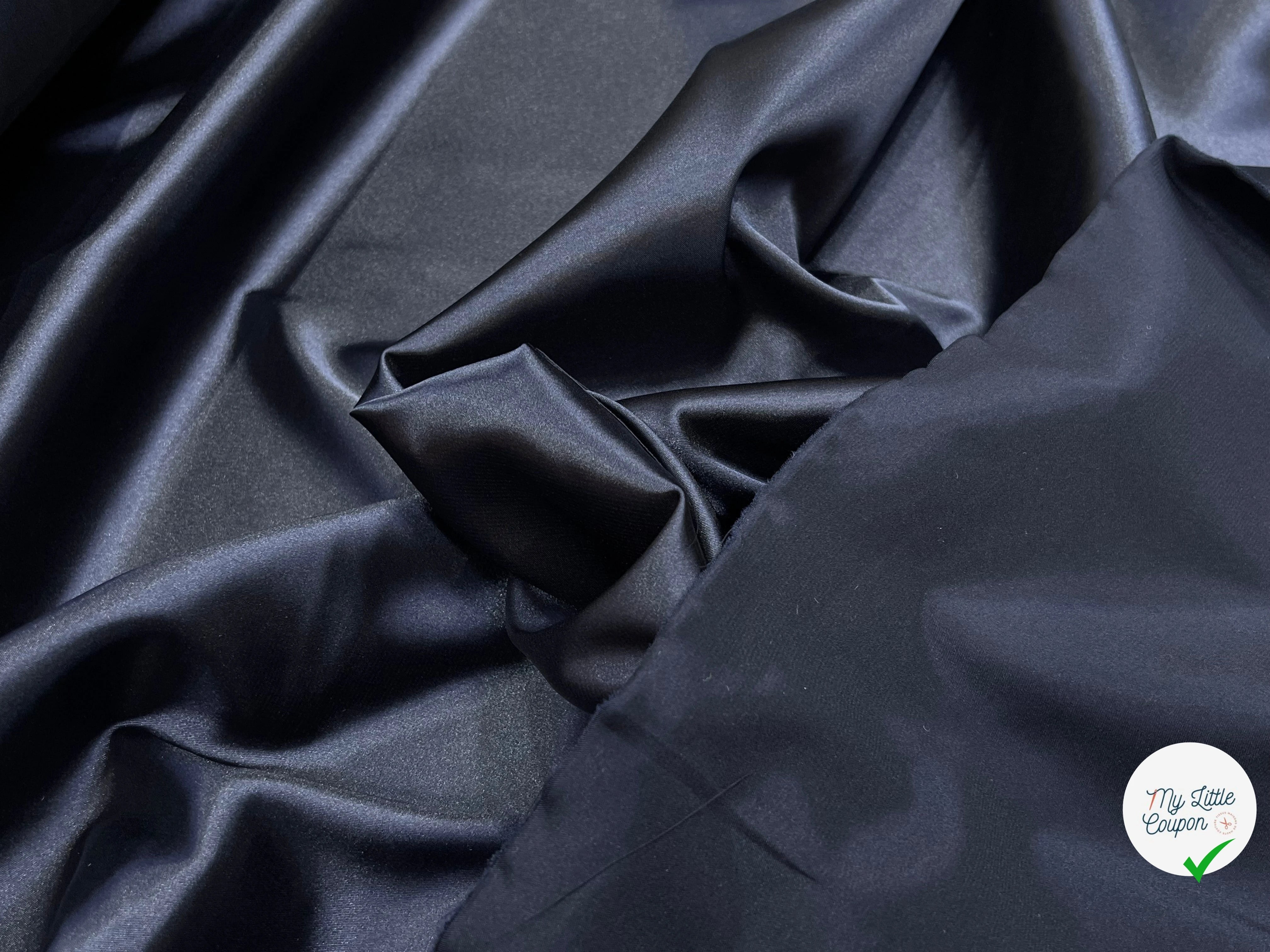 DOUBLURE SATIN CHIC BLEU MARINE - My Little Coupon
