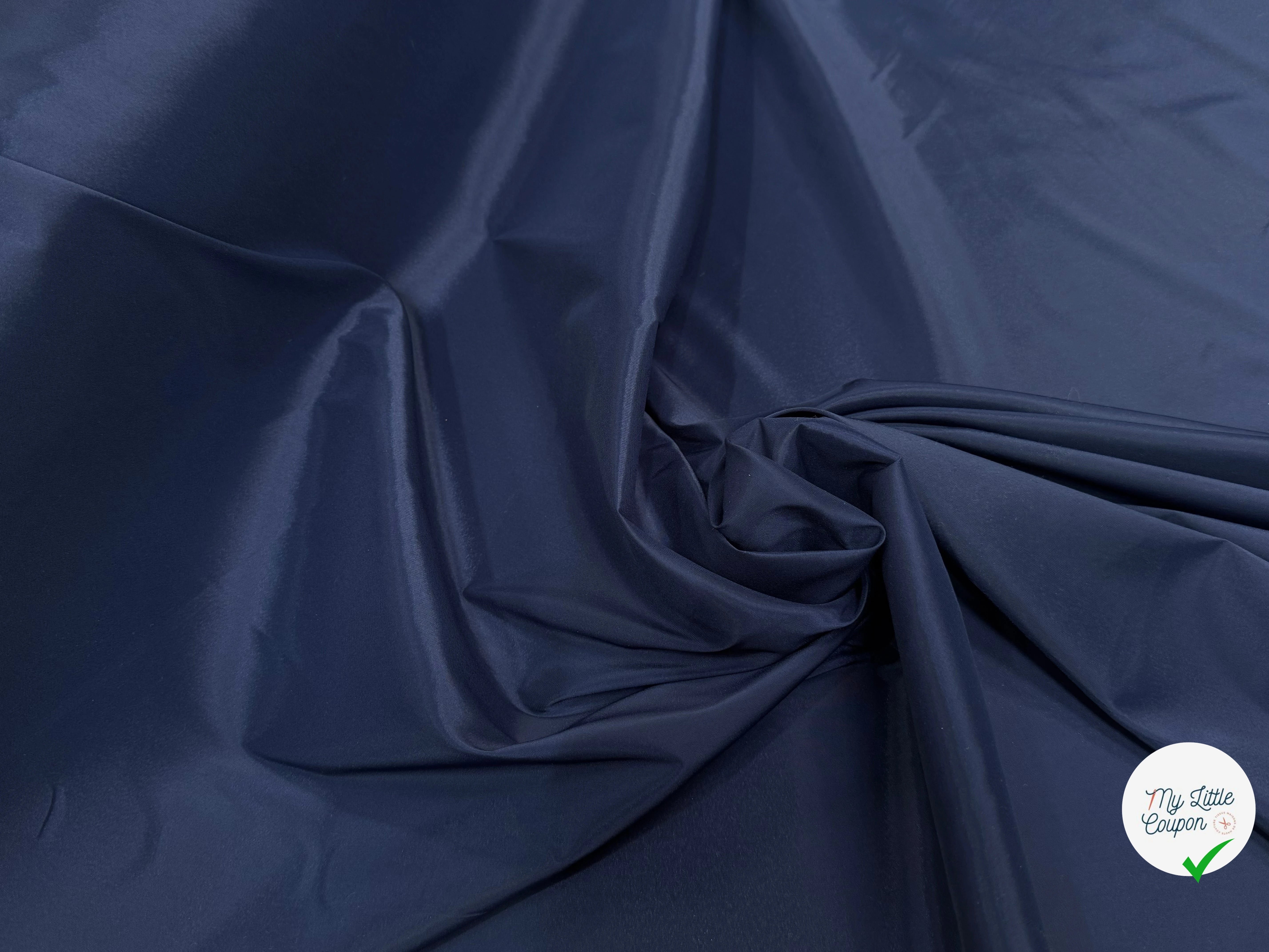 DOUBLURE SATIN FIN MEDIEVAL BLUE - My Little Coupon