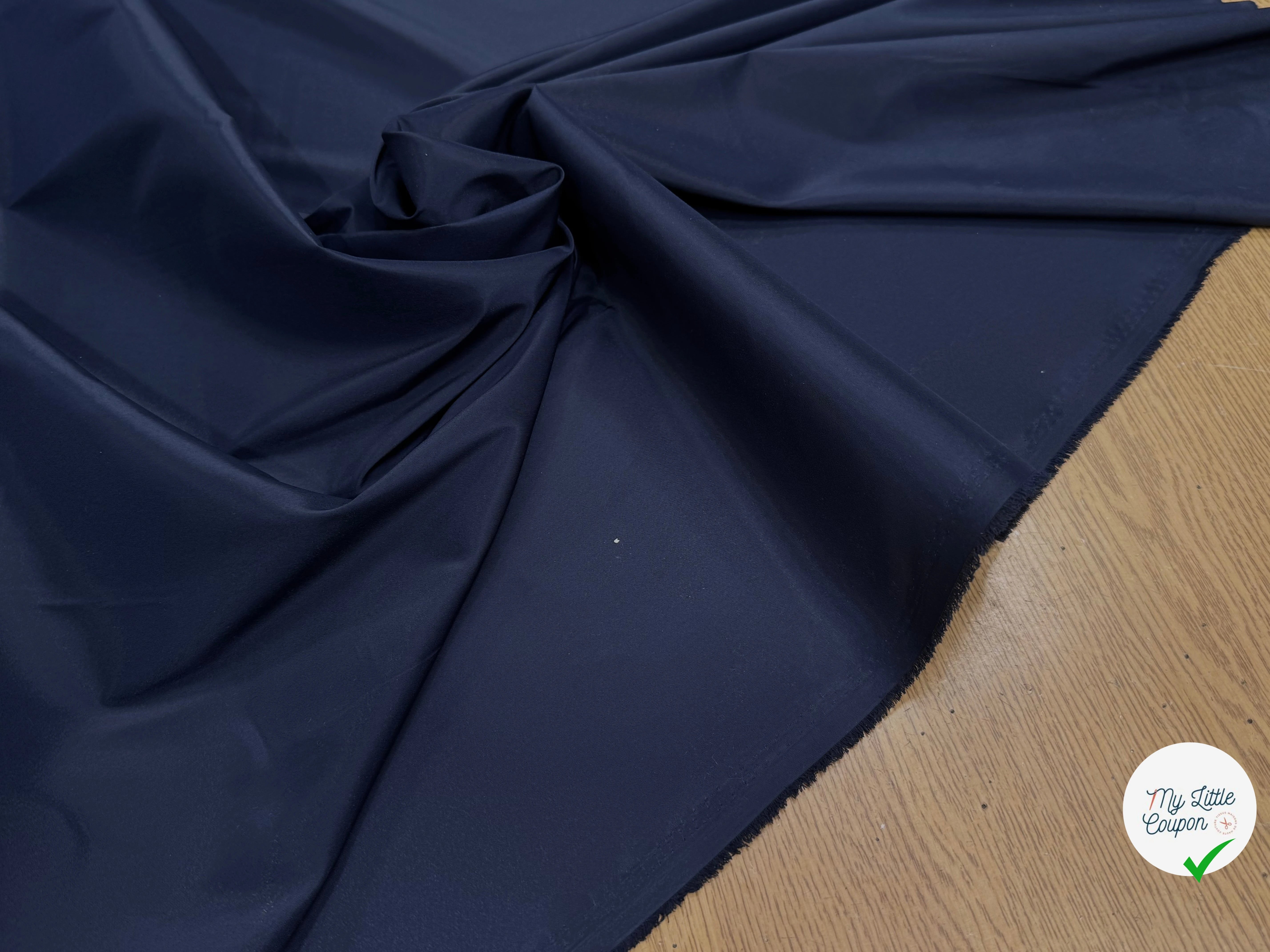 DOUBLURE SATIN FIN MEDIEVAL BLUE - My Little Coupon