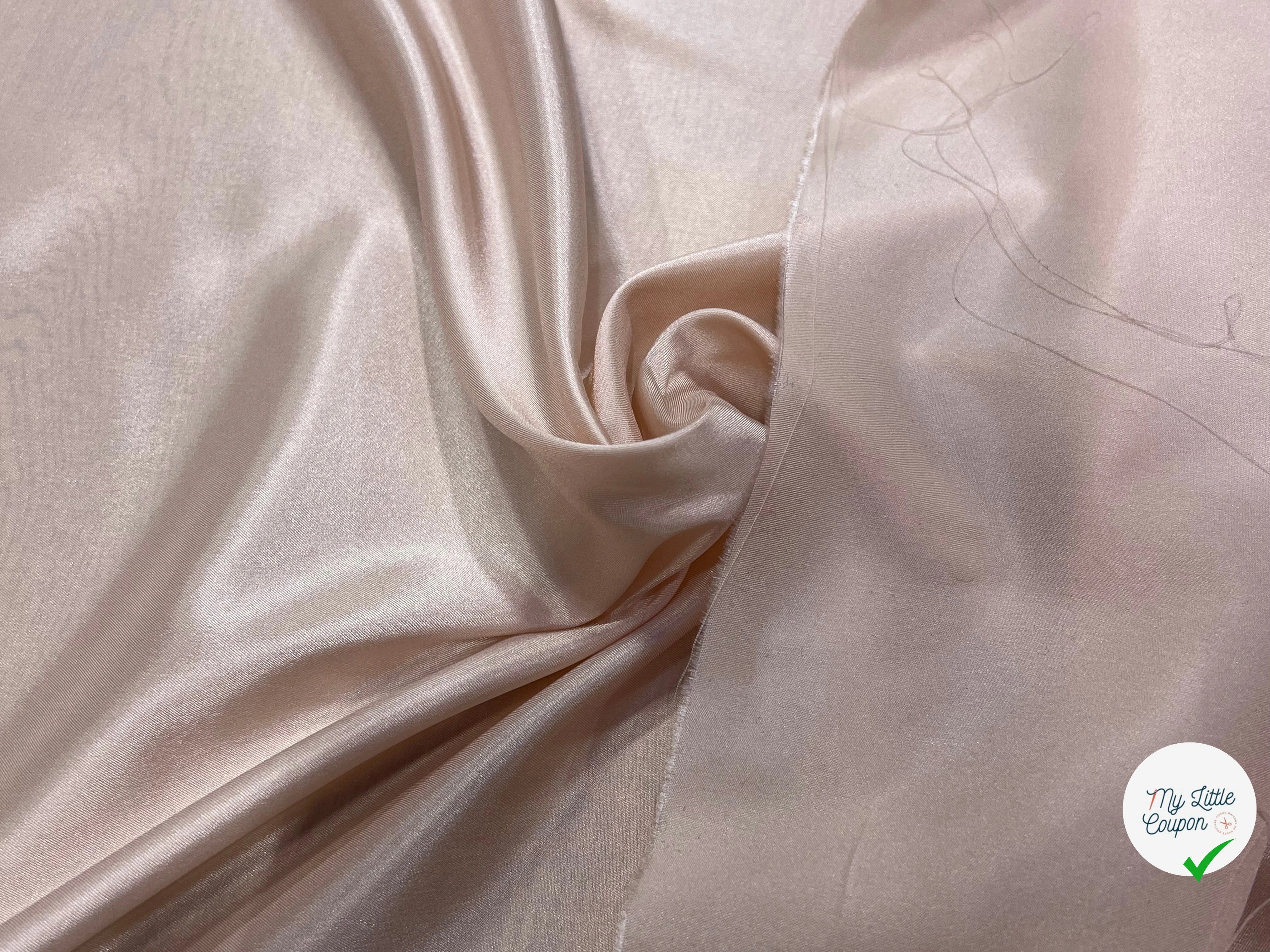 DOUBLURE SATIN STRETCH ROSE BEIGE - My Little Coupon