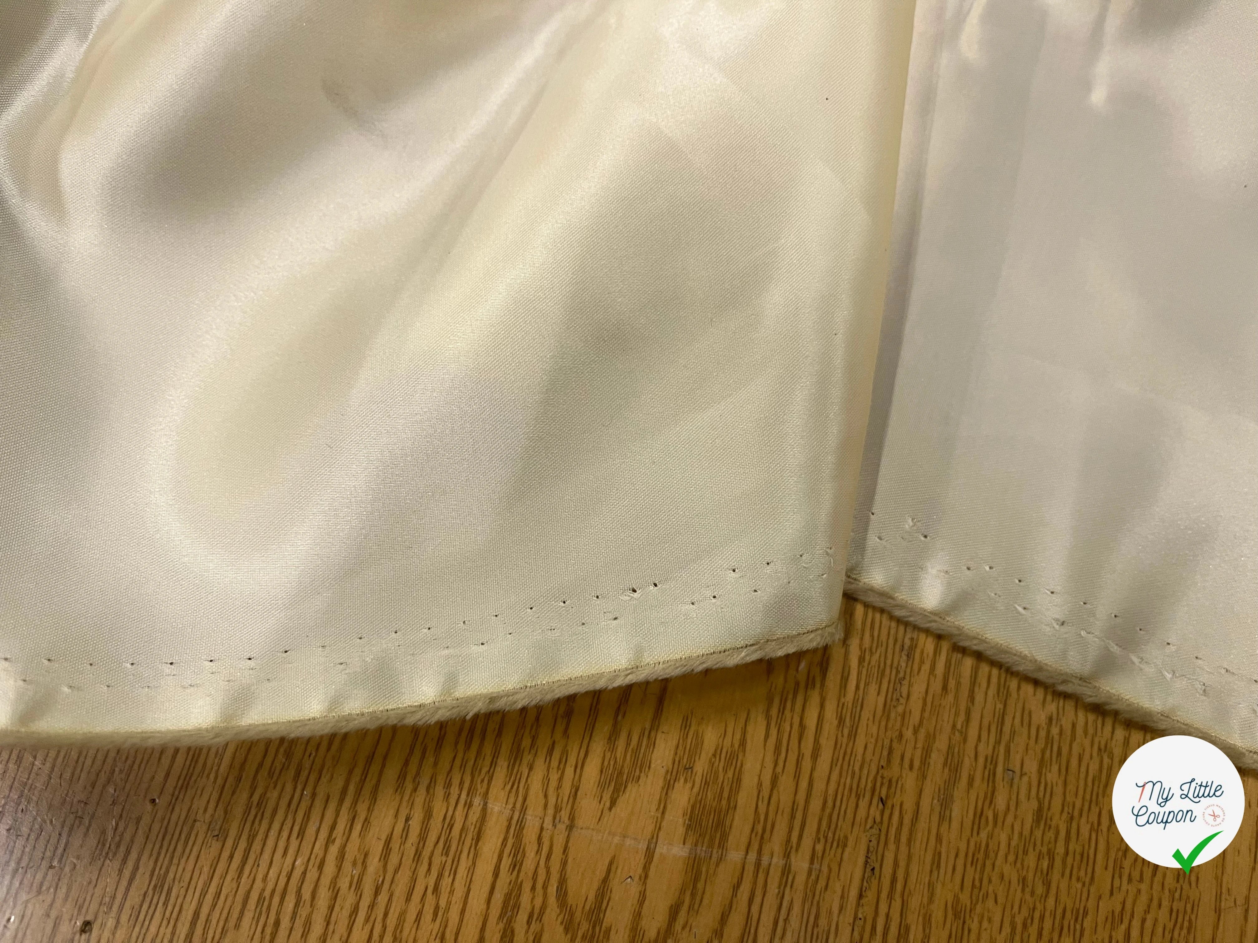 DOUBLURE SATIN VISCOSE VANILLE 70% VISCOSE - My Little Coupon