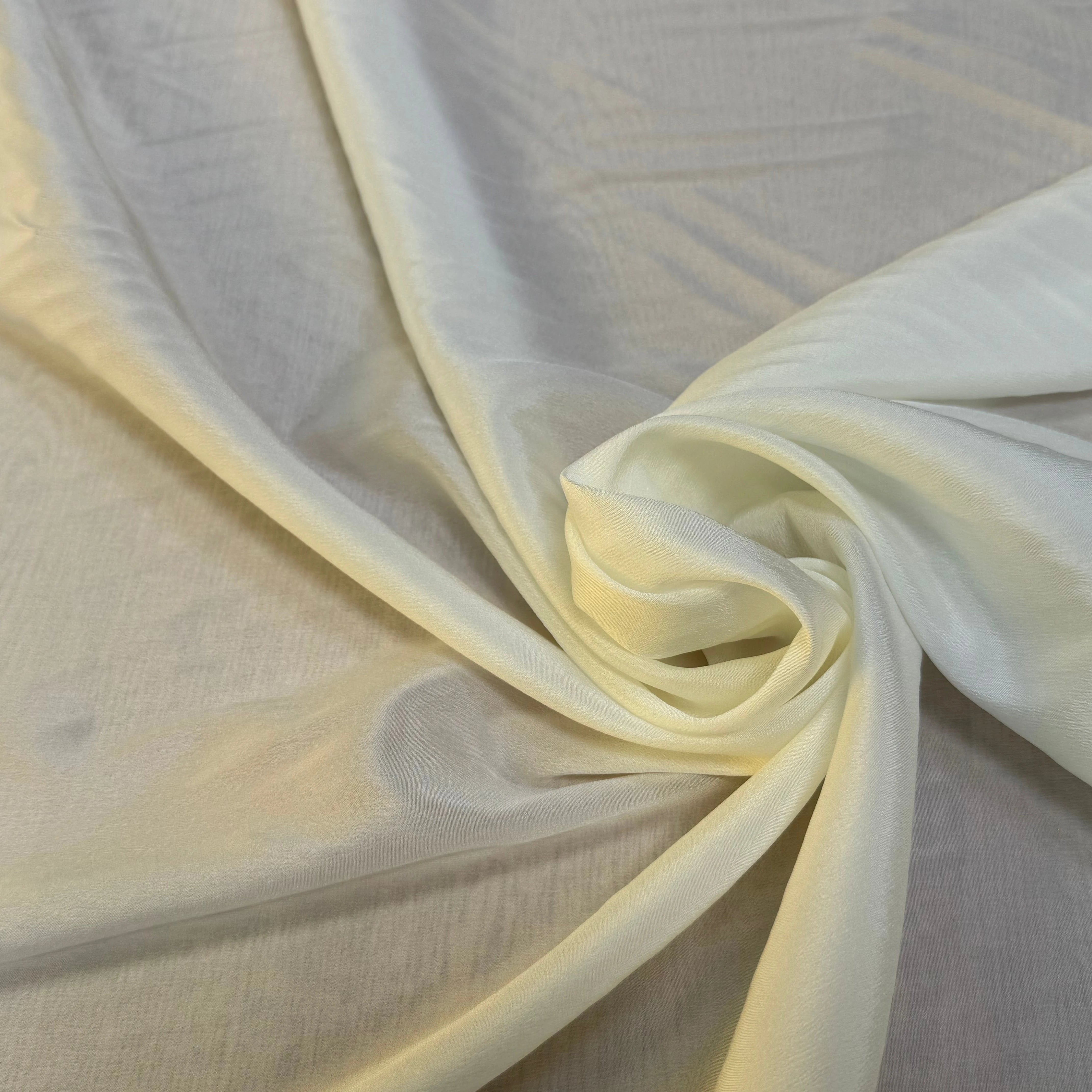 DOUBLURE SATINÉE EFFET GAUFRÉ STRETCH IVOIRE - My Little Coupon