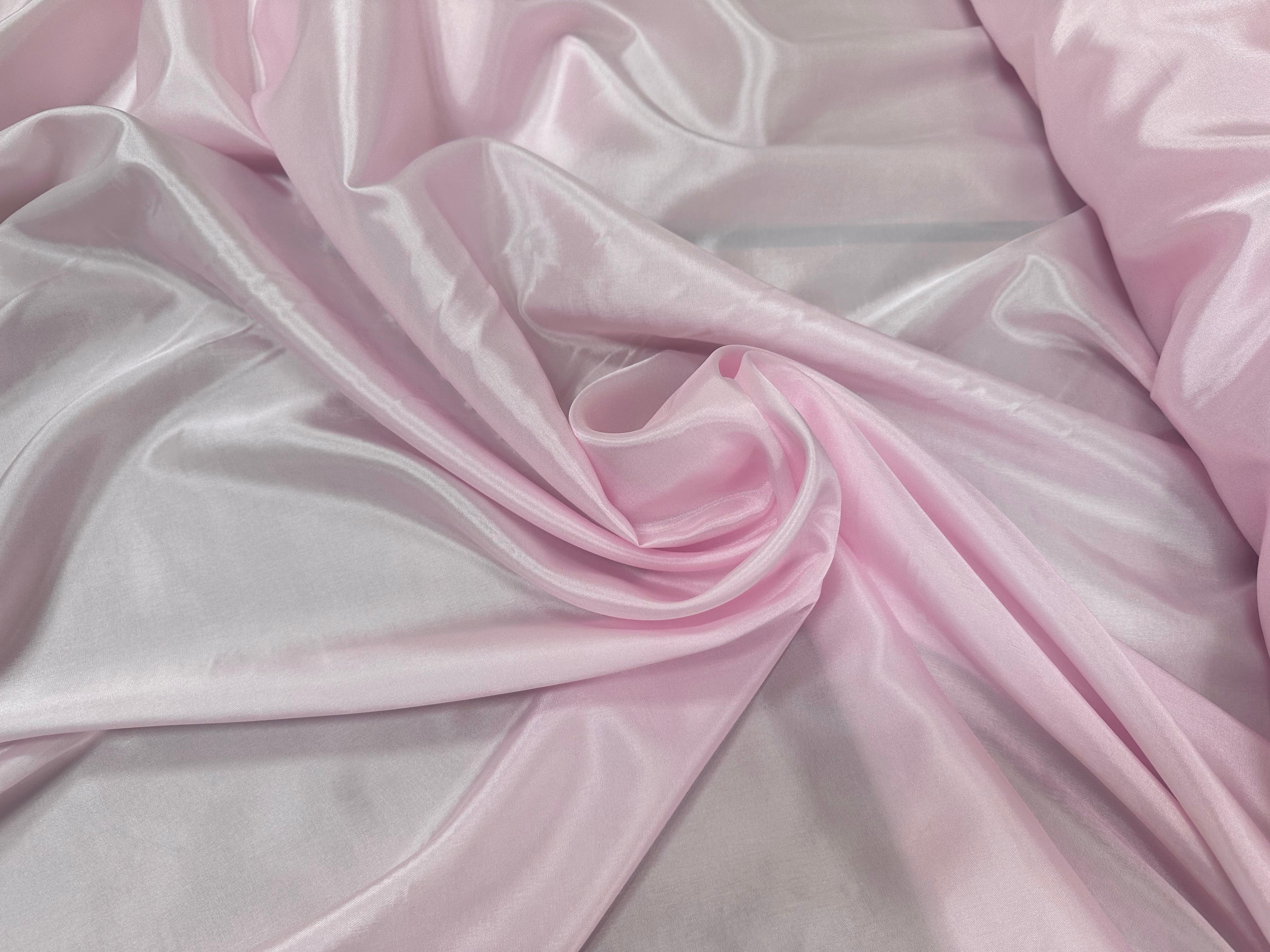 DOUBLURE TAFFETAS ACETATE ROSE BÉBÉ LOUIS - My Little Coupon