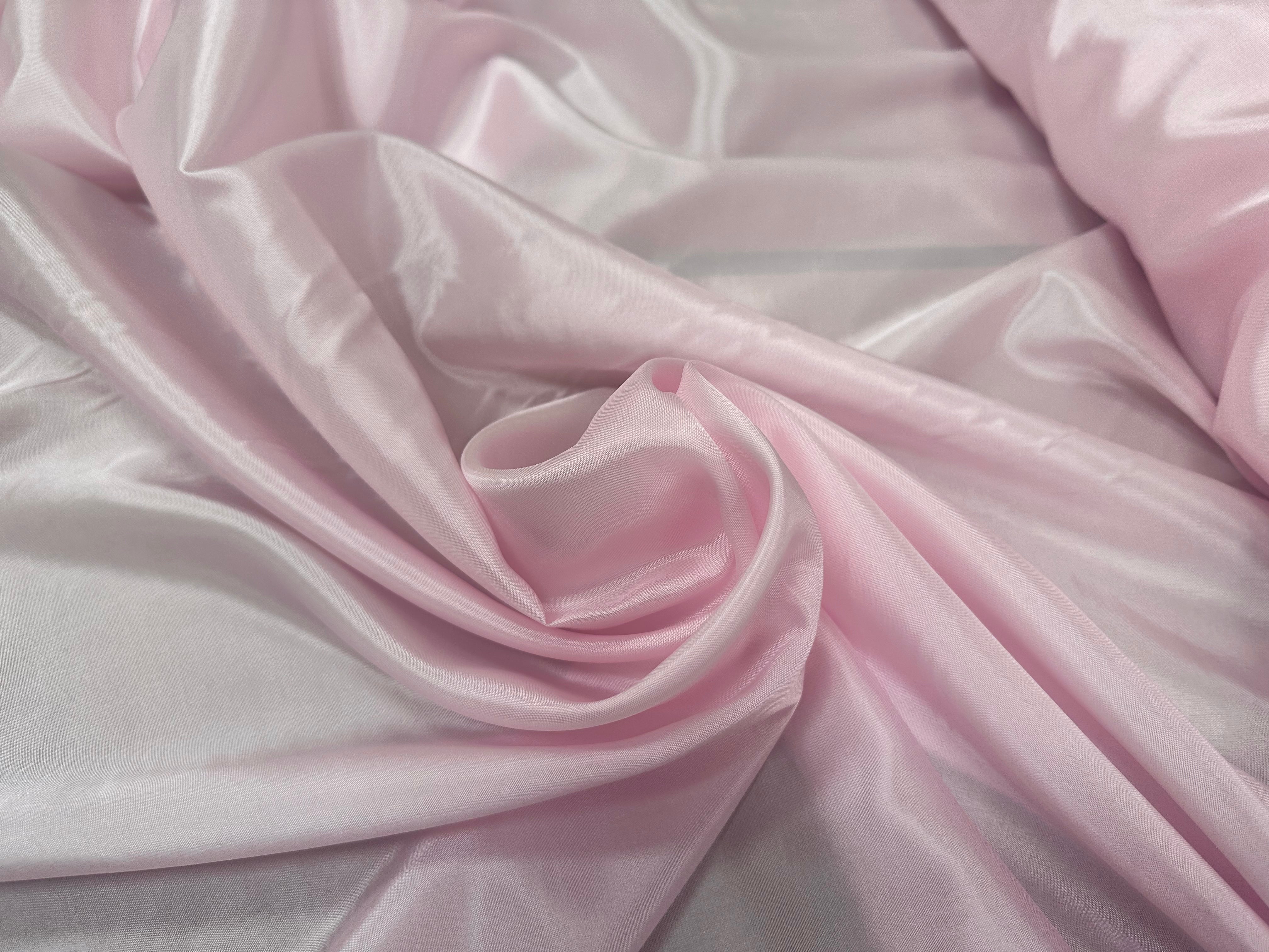 DOUBLURE TAFFETAS ACETATE ROSE BÉBÉ LOUIS - My Little Coupon